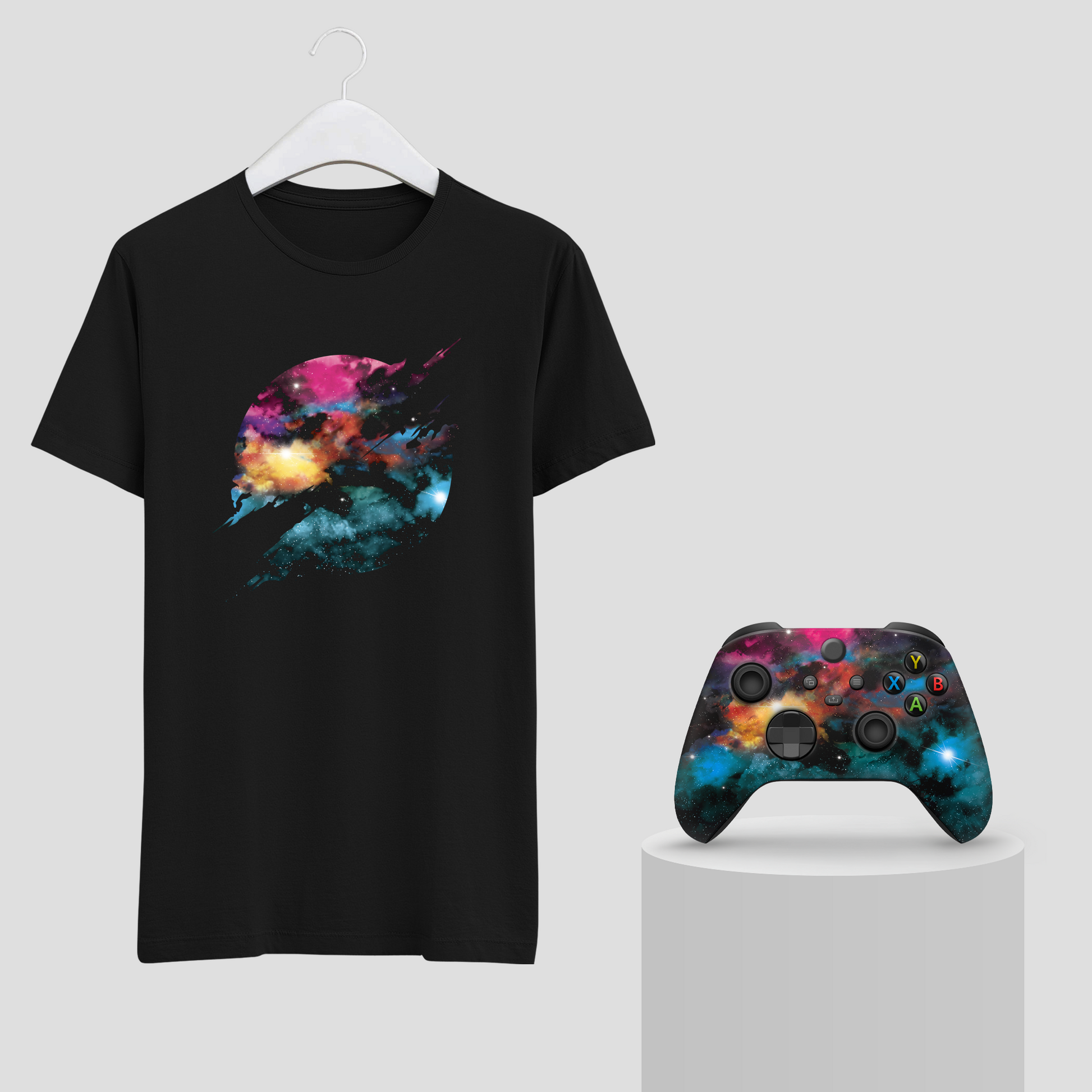 Galaxy Bundle – T-Shirt & Xbox Series X Controller Black