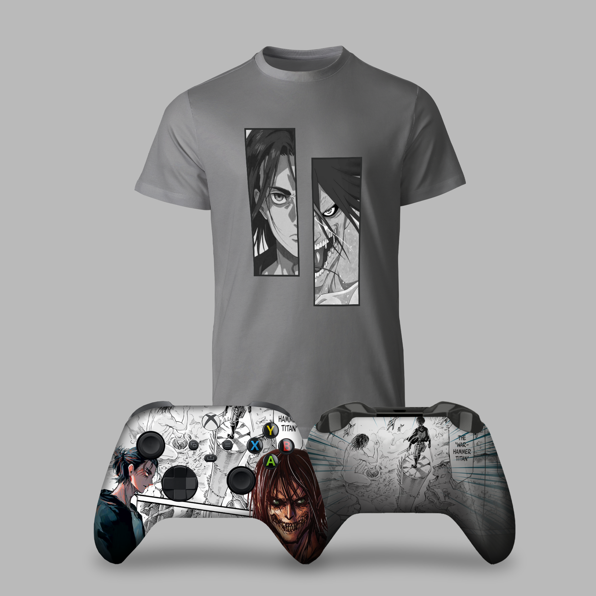 Attack on Titan Bundle – T-Shirt & Xbox Series X Controller