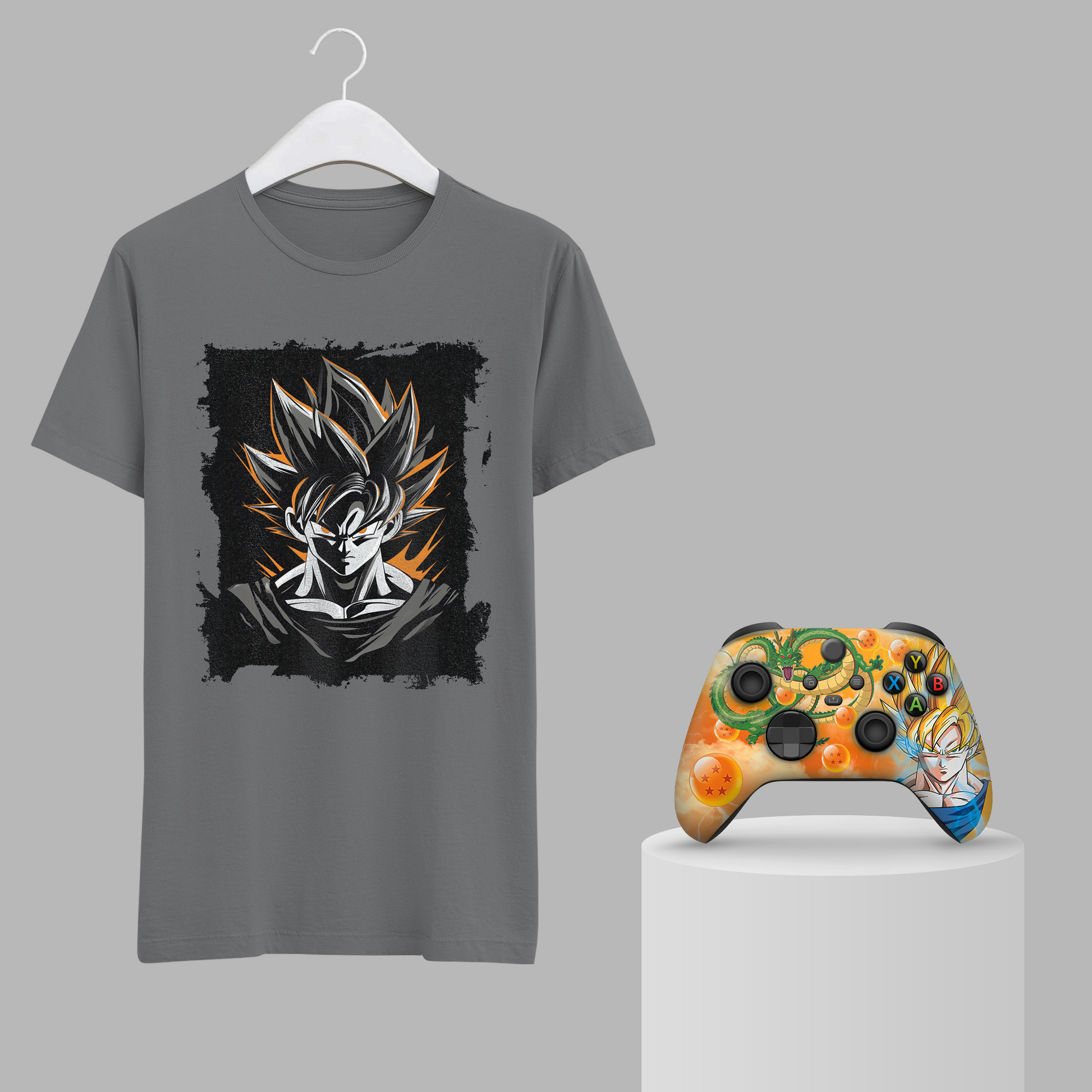 DBZ Goku Bundle – T-Shirt & Xbox Series X Controller Gray