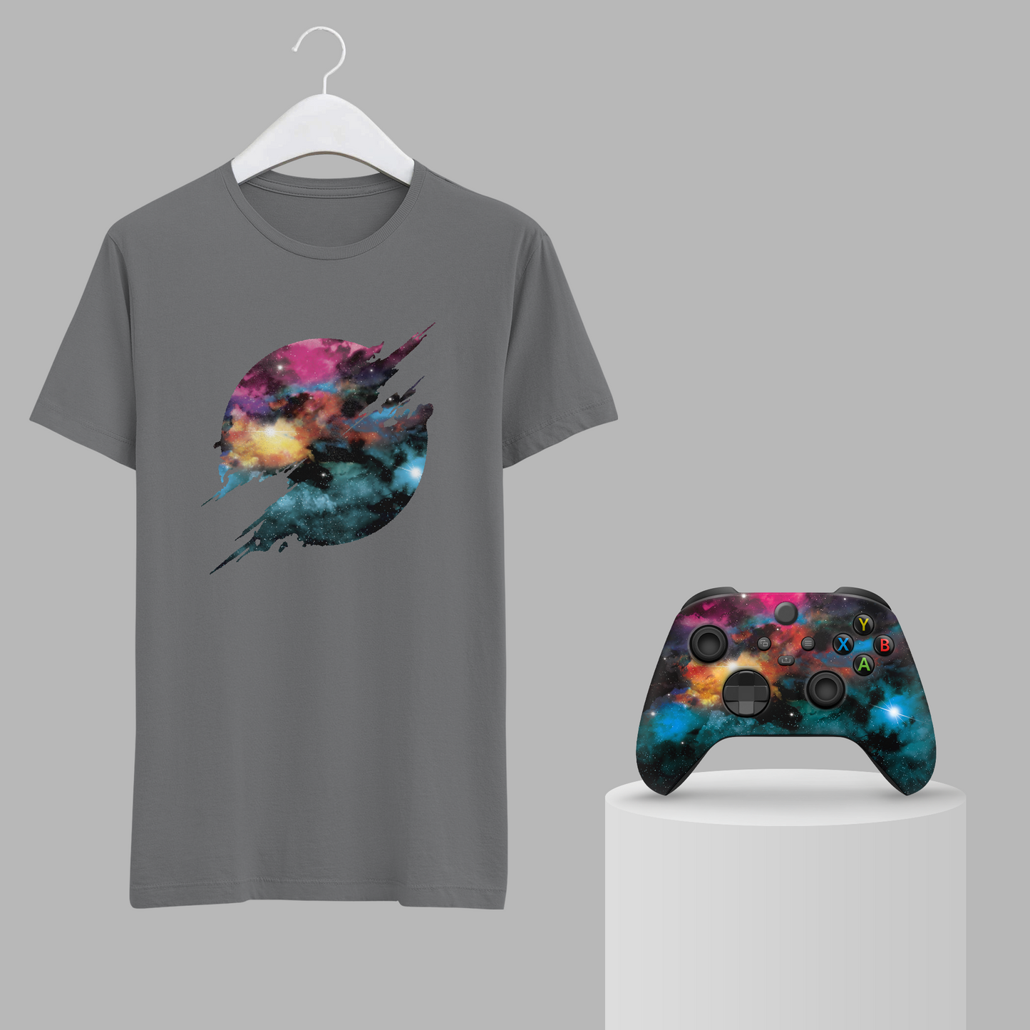Galaxy Bundle – T-Shirt & Xbox Series X Controller Gray