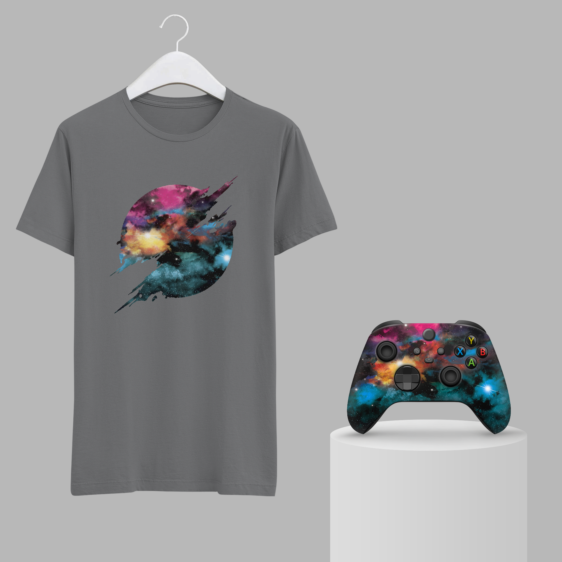 Galaxy Bundle – T-Shirt & Xbox Series X Controller Gray
