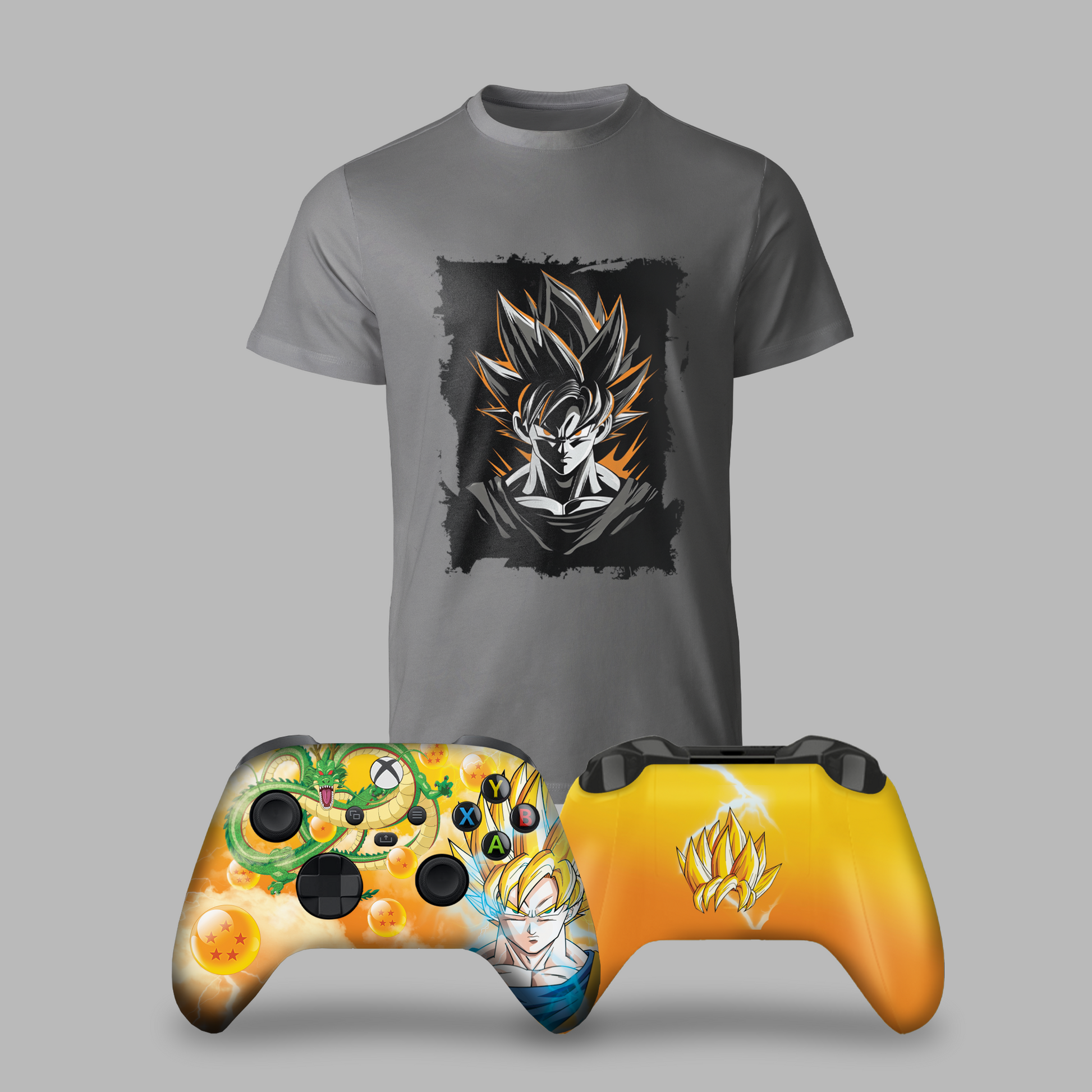 DBZ Goku Bundle – T-Shirt & Xbox Series X Controller Gray
