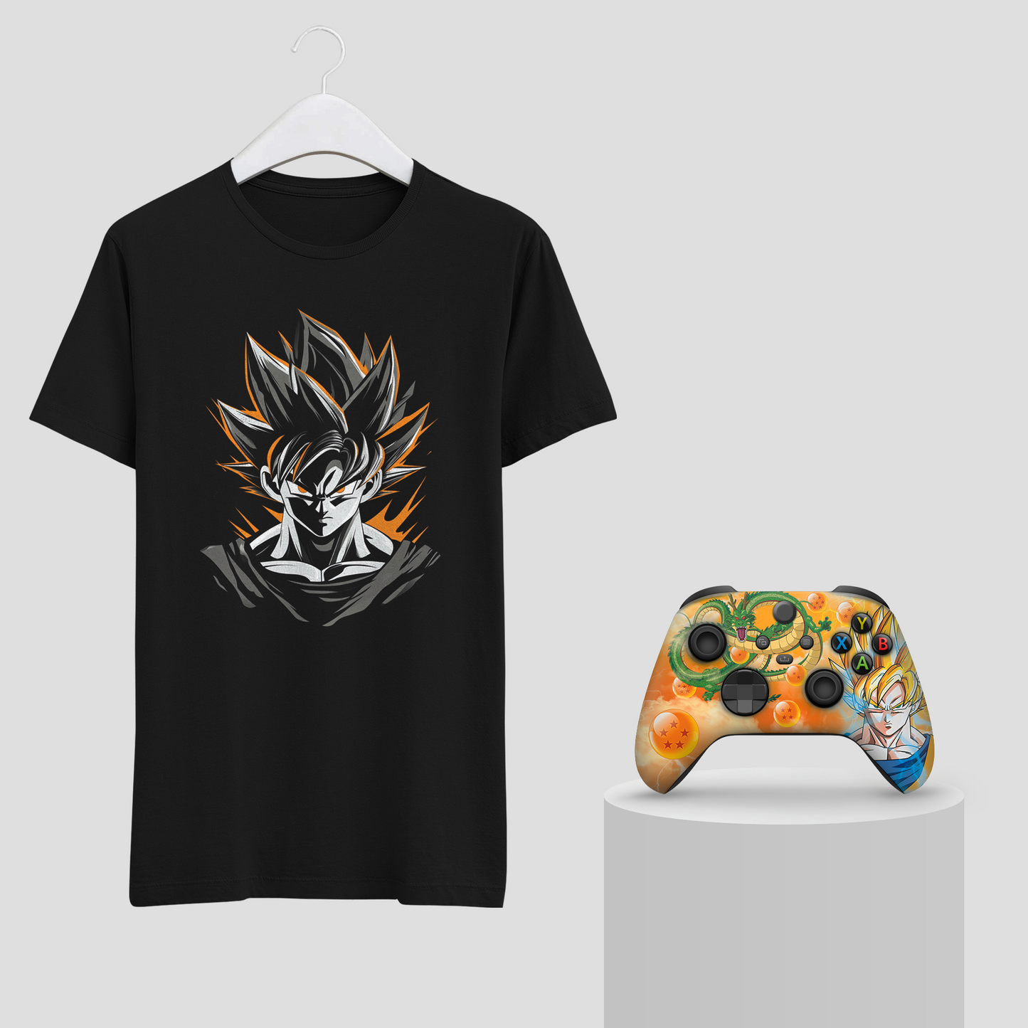 DBZ Goku Bundle – T-Shirt & Xbox Series X Controller Black