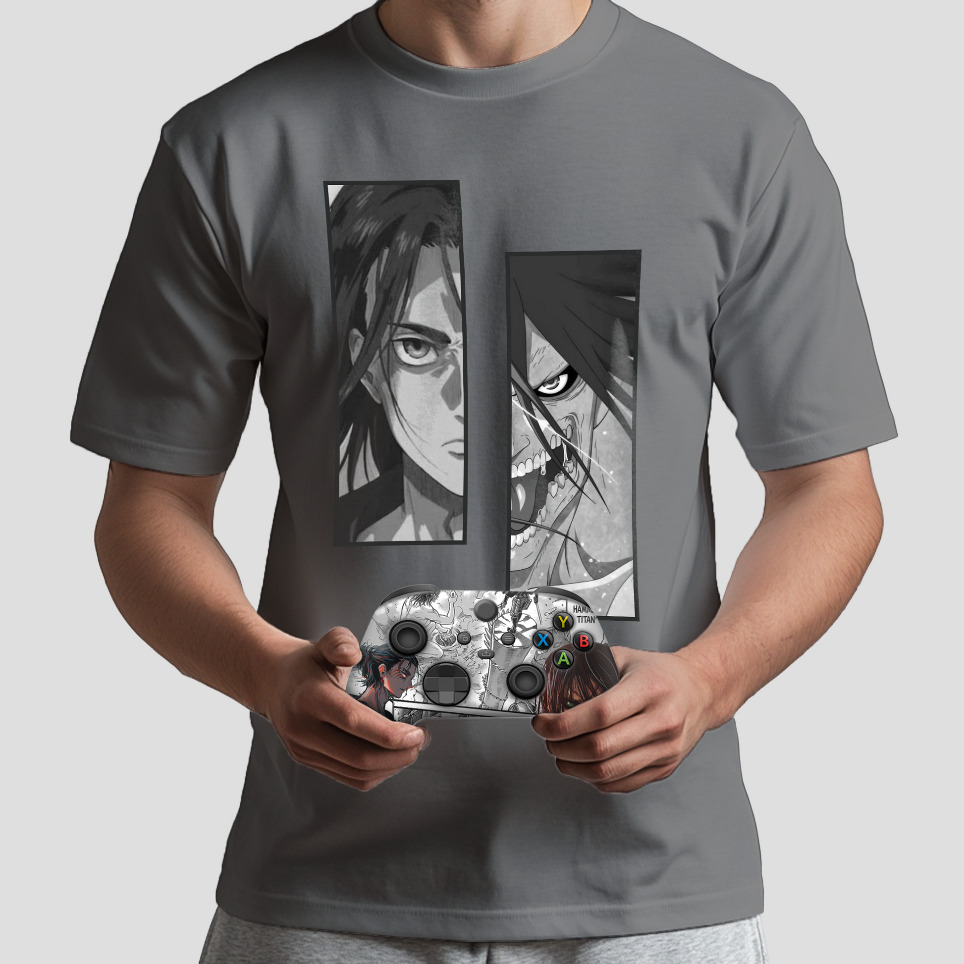 Attack on Titan Bundle – T-Shirt & Xbox Series X Controller