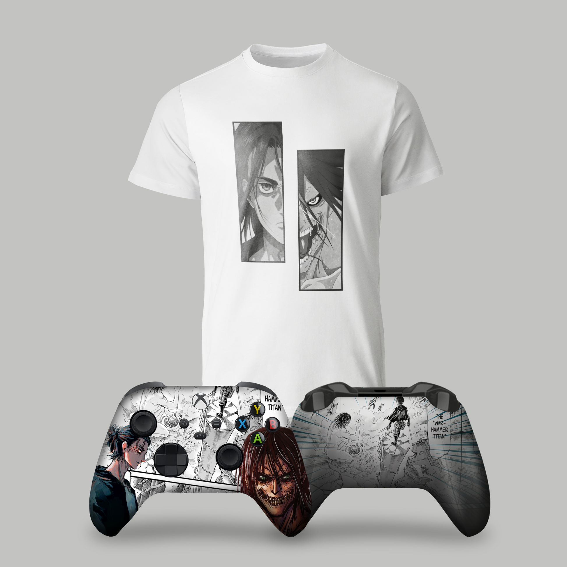 Attack on Titan Bundle – T-Shirt & Xbox Series X Controller White