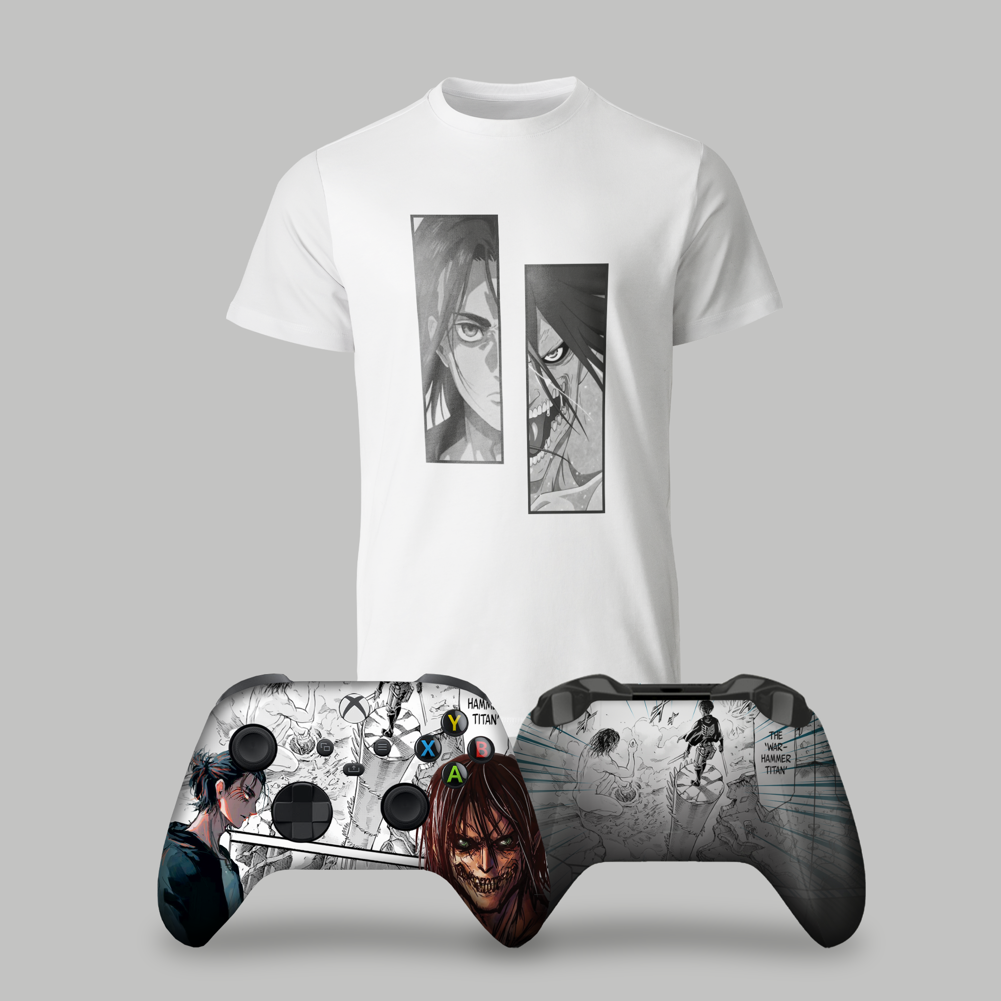 Attack on Titan Bundle – T-Shirt & Xbox Series X Controller
