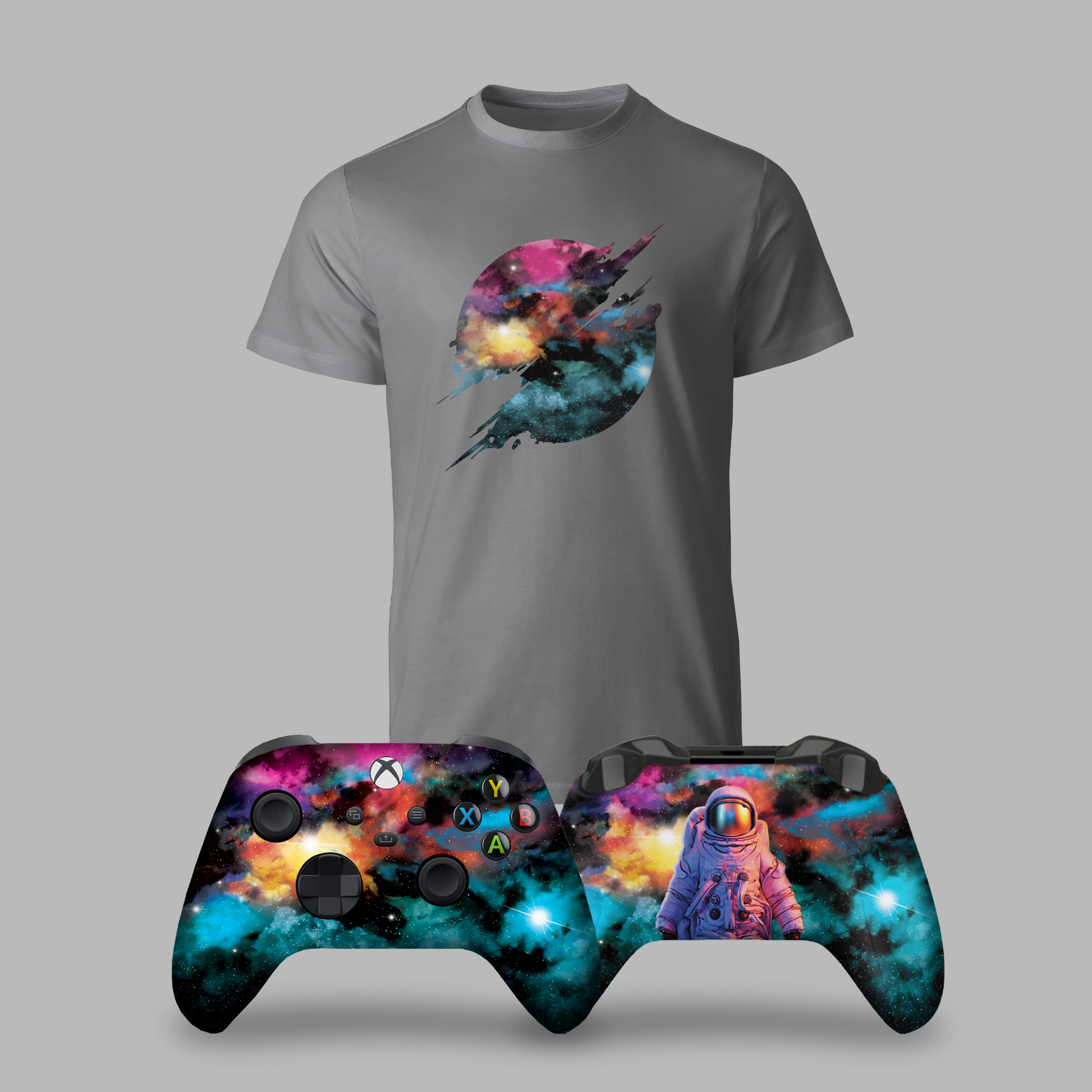 Galaxy Bundle – T-Shirt & Xbox Series X Controller Gray