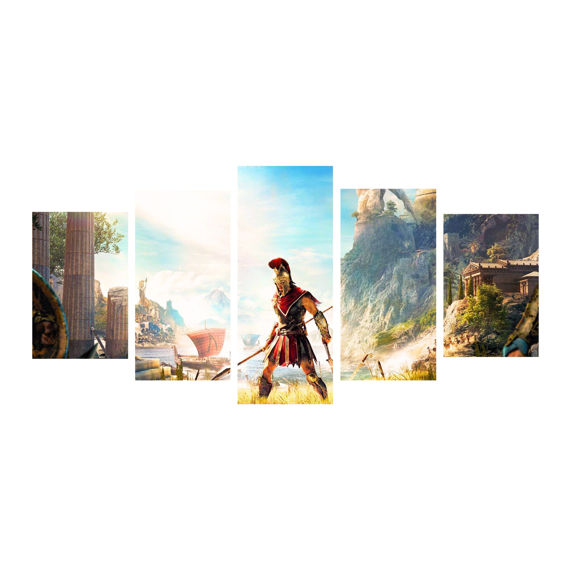 Exclusive Assassin's Creed Odyssey Canvas Art -Adventure-Inspired Design, Ready-to-Hang, Unique Gamer Decor