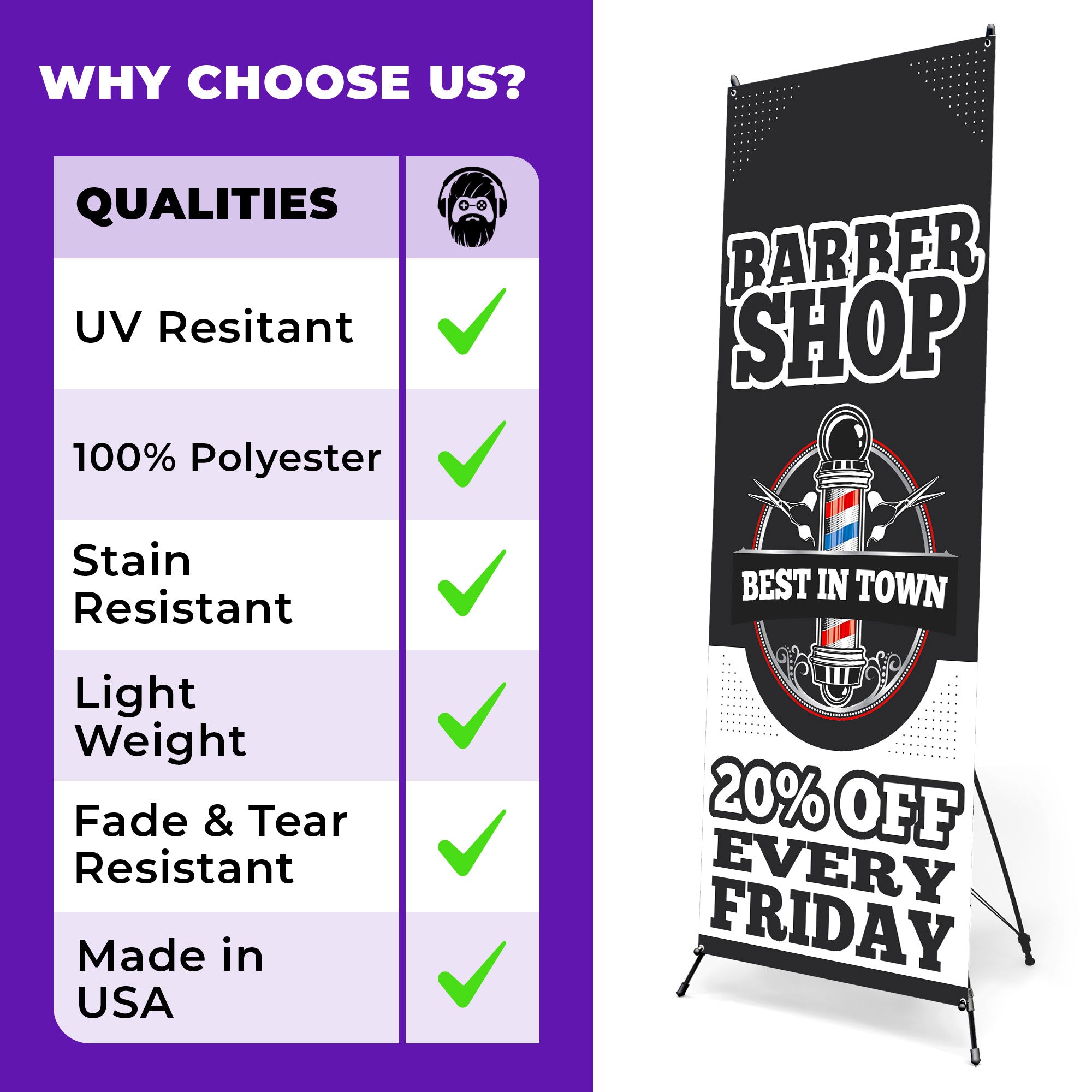 Barber Shop X Banner