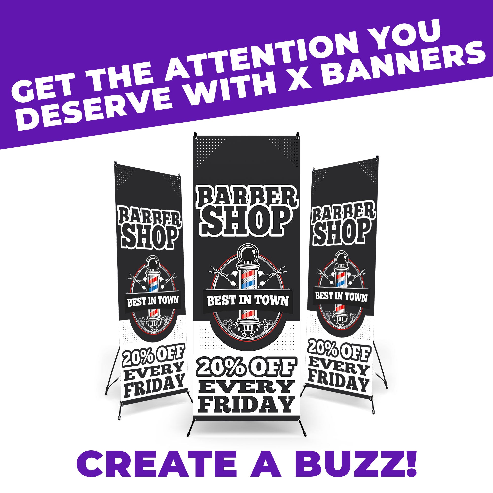 Barber Shop X Banner