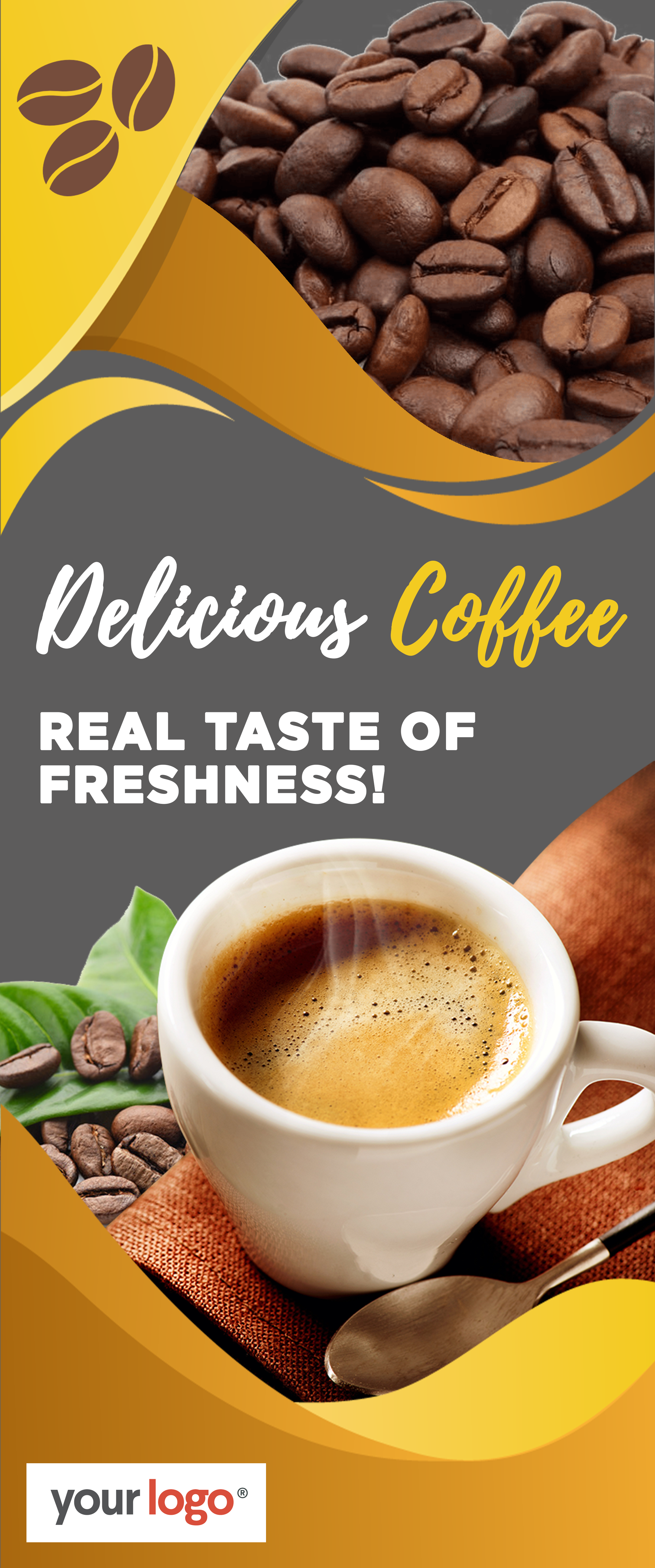 Coffee Roll Up Banner