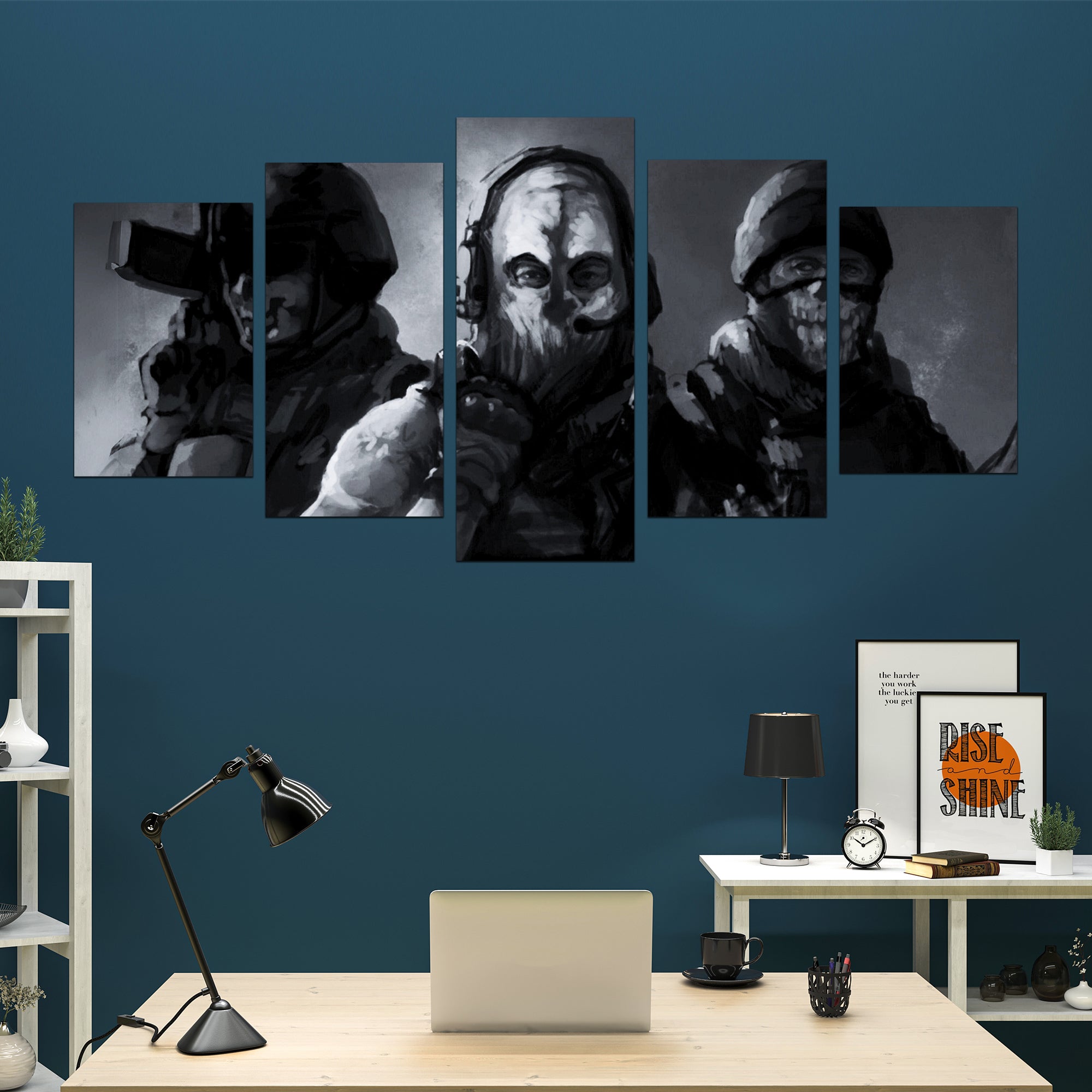 Call of Duty Modern Warfare 2 Wall Canvas Set - Canvas Durability, Gamer's Delight Decor