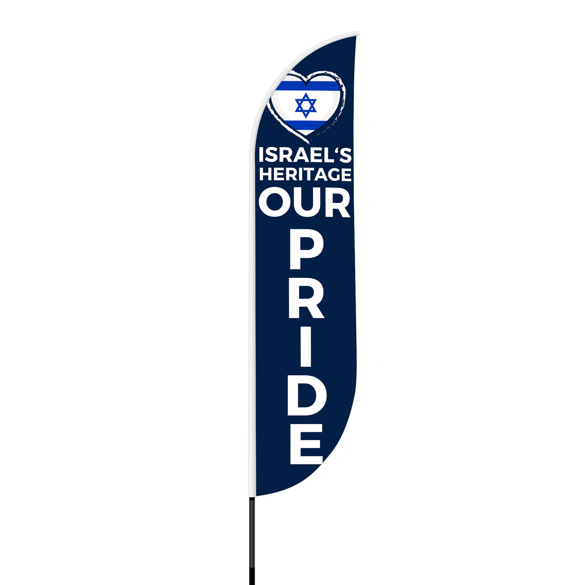 Israel's Heritage Our Pride Feather Flag