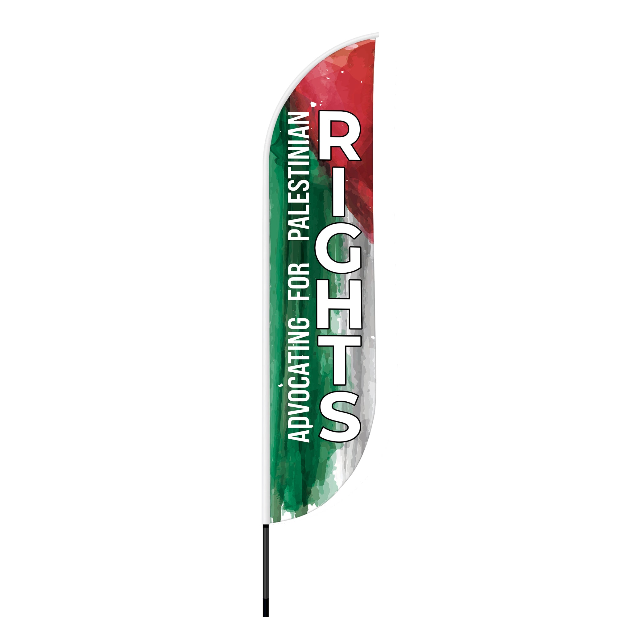 Stand Tall for Justice with Our 'Advocating for Palestinian Rights' Feather Flag