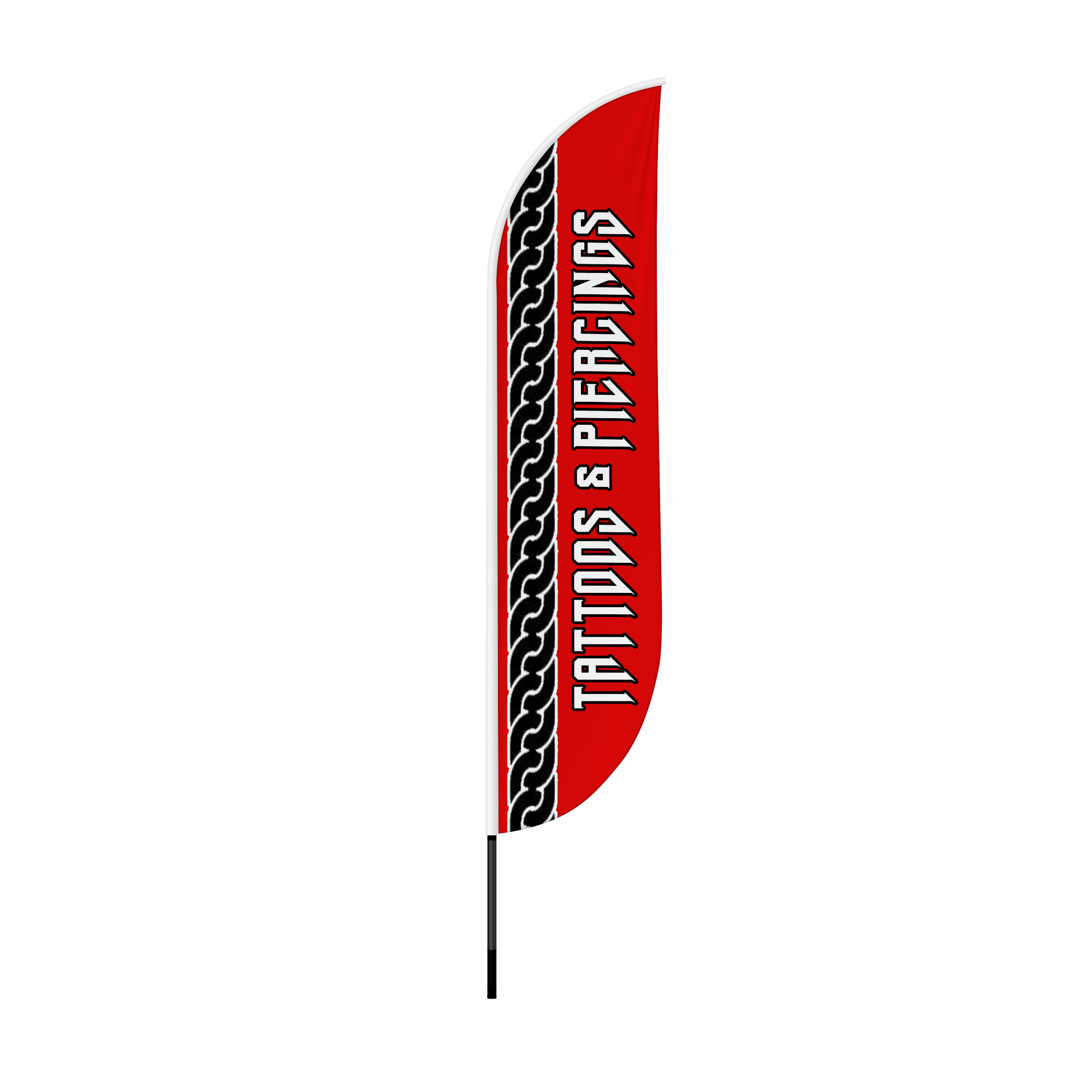 Tattoo 2 Feather Flag / Swooper Flag