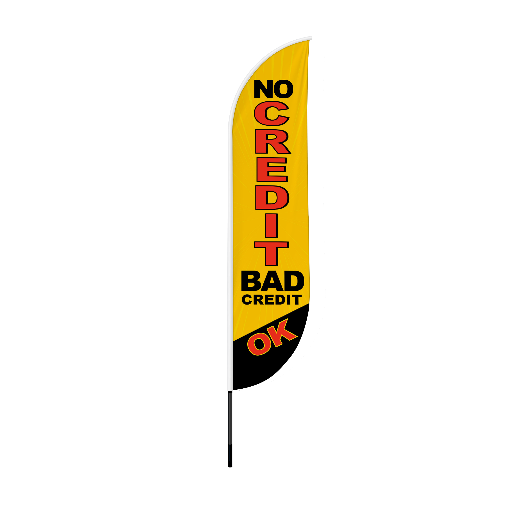 No Credit Feather Flag / Swooper Flag