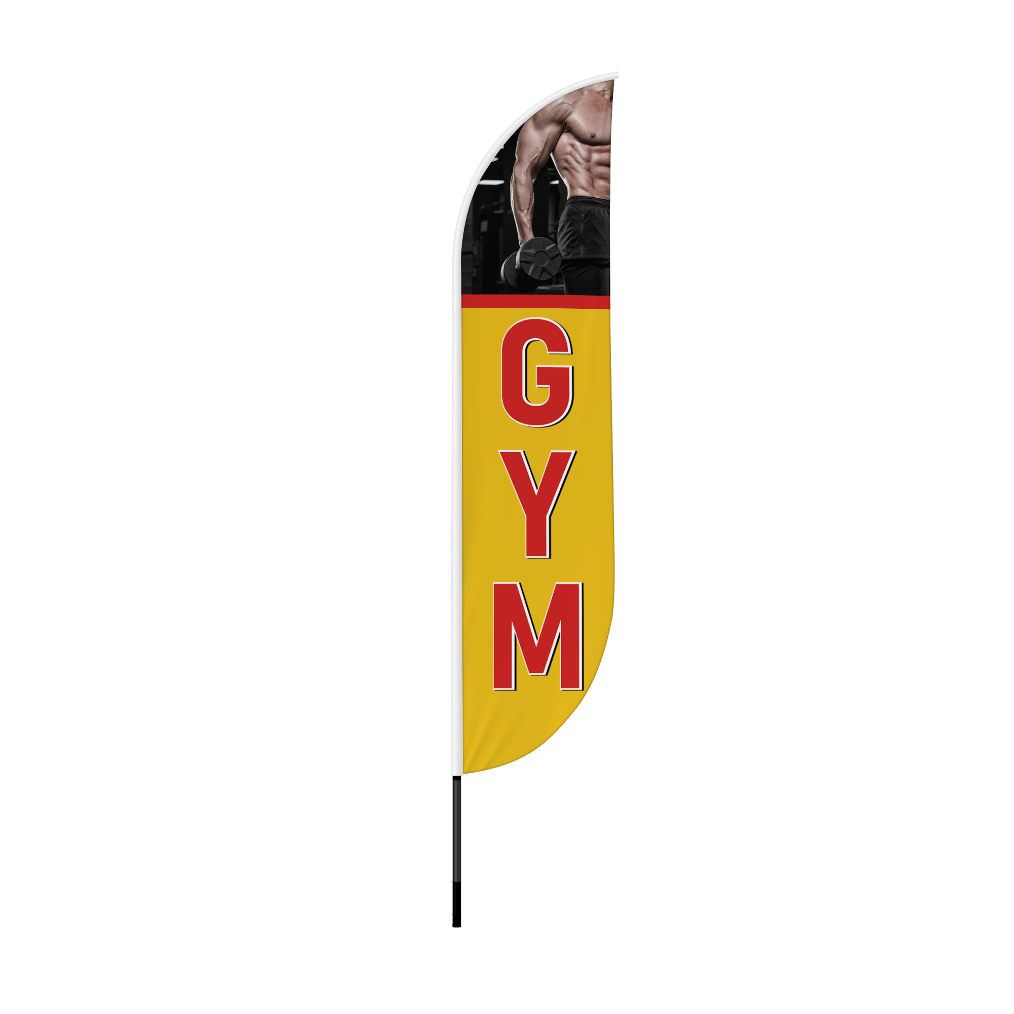 Gym Feather Flag / Swooper Flag