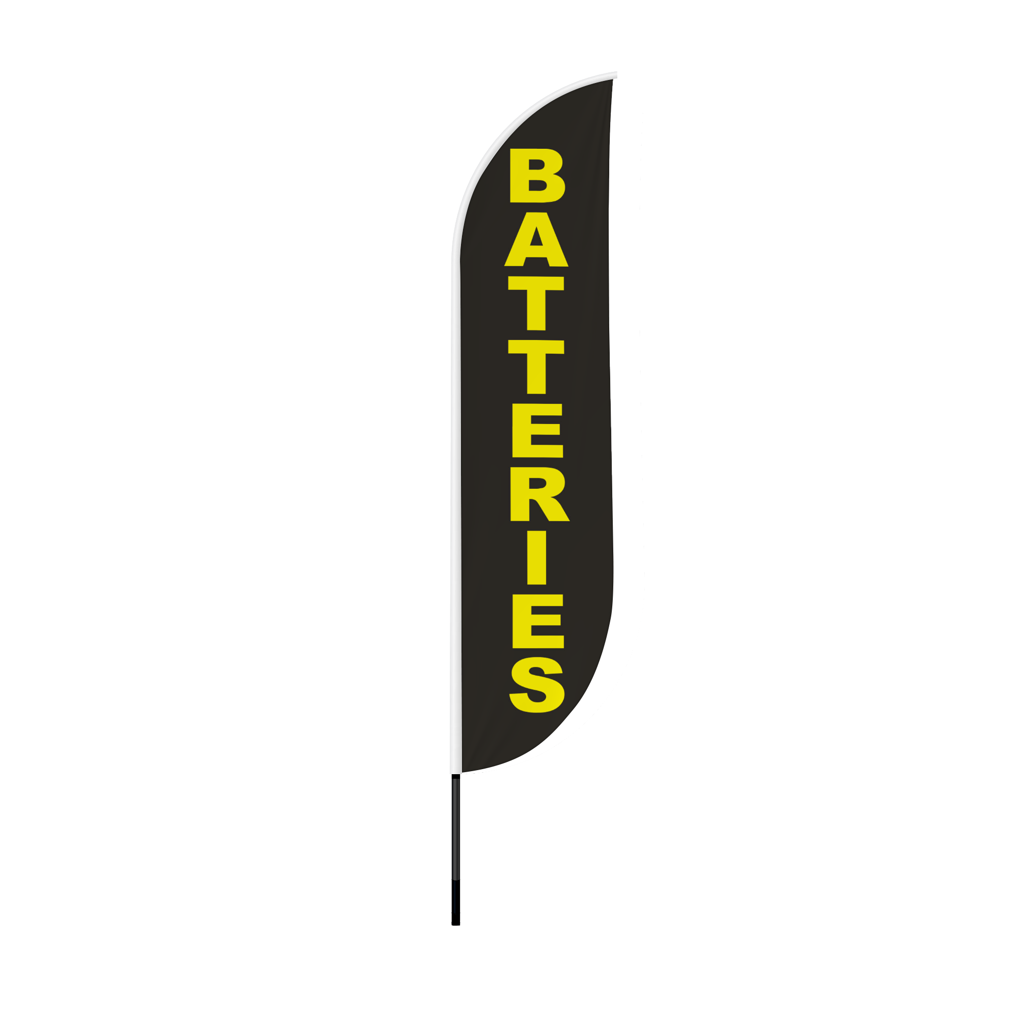 Batteries Feather Flag / Swooper Flag