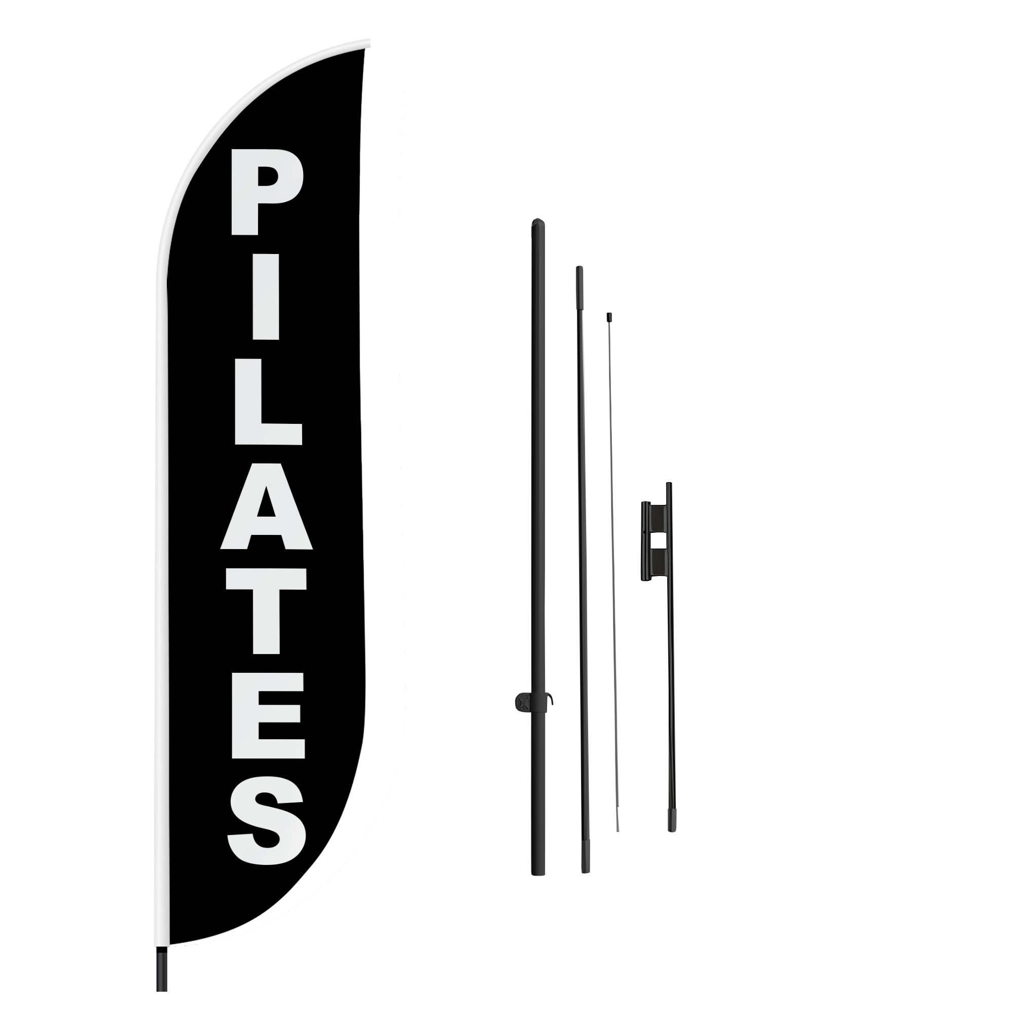 Pilates Feather Flag / Swooper Flag