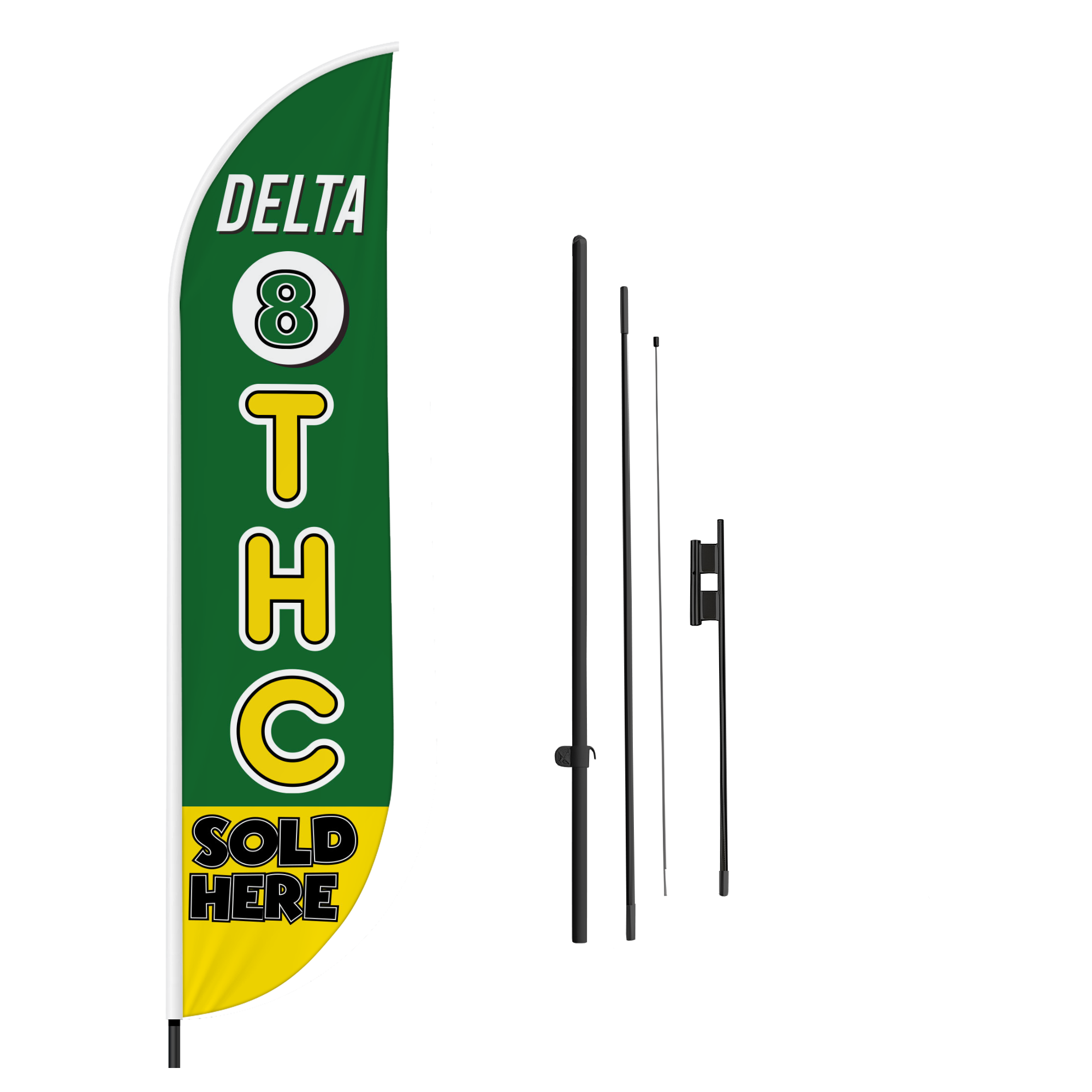 THC Feather Flag / Swooper Flag