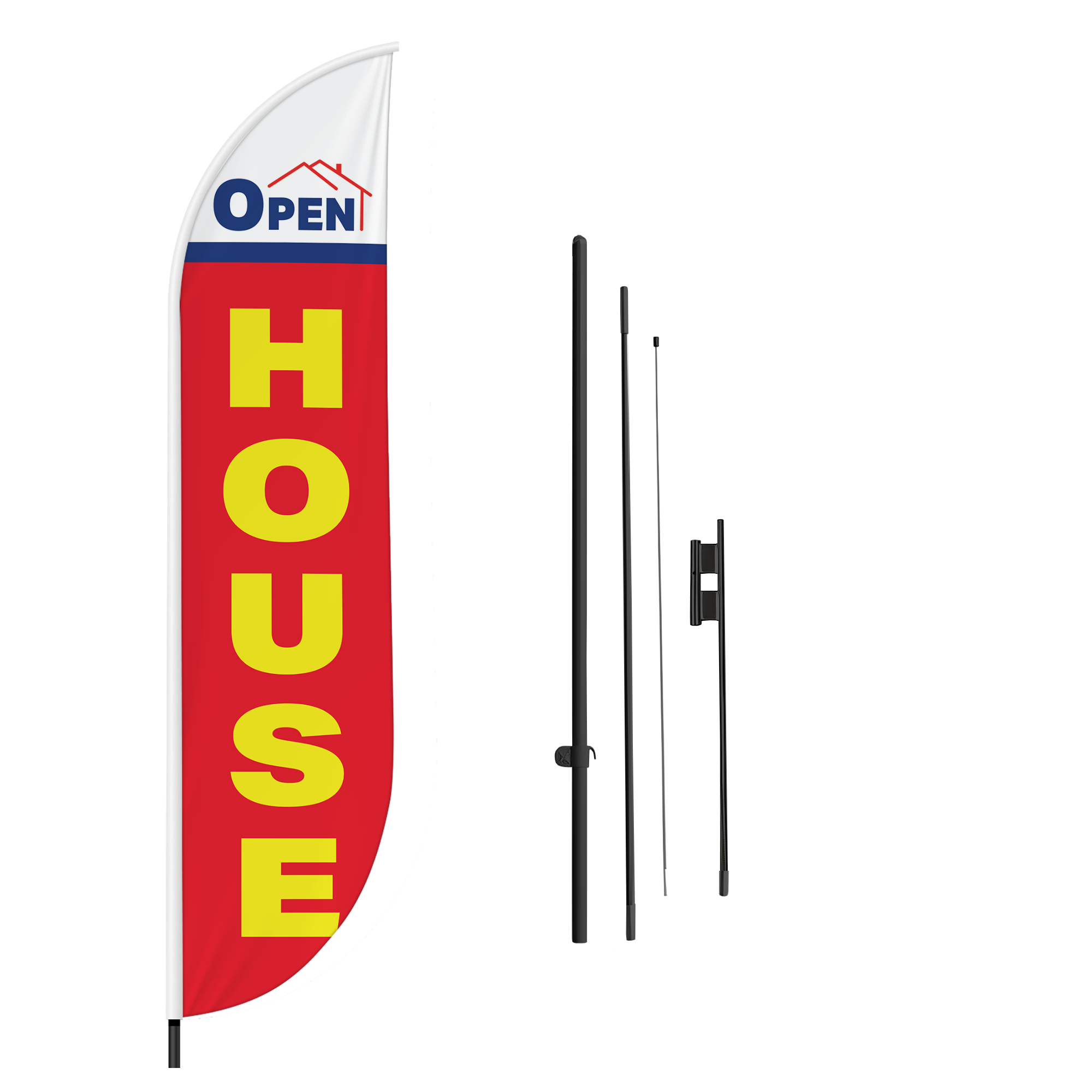 Open House 2 Feather Flag / Swooper Flag