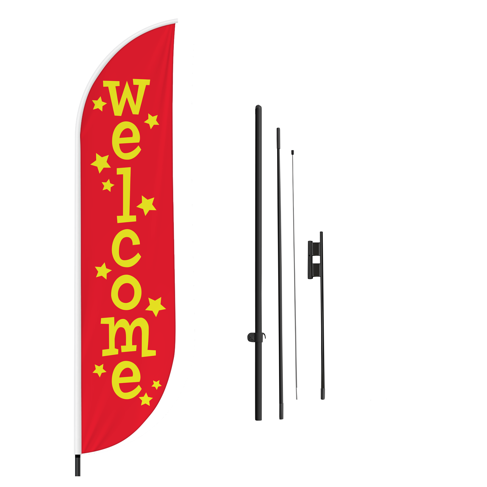 Welcome Feather Flag / Swooper Flag