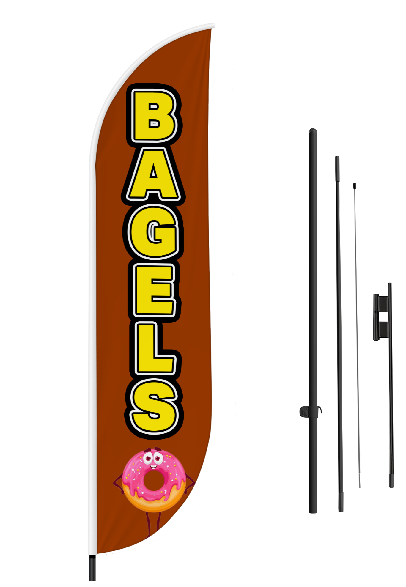 Bagel Feather Flag / Swooper Flag