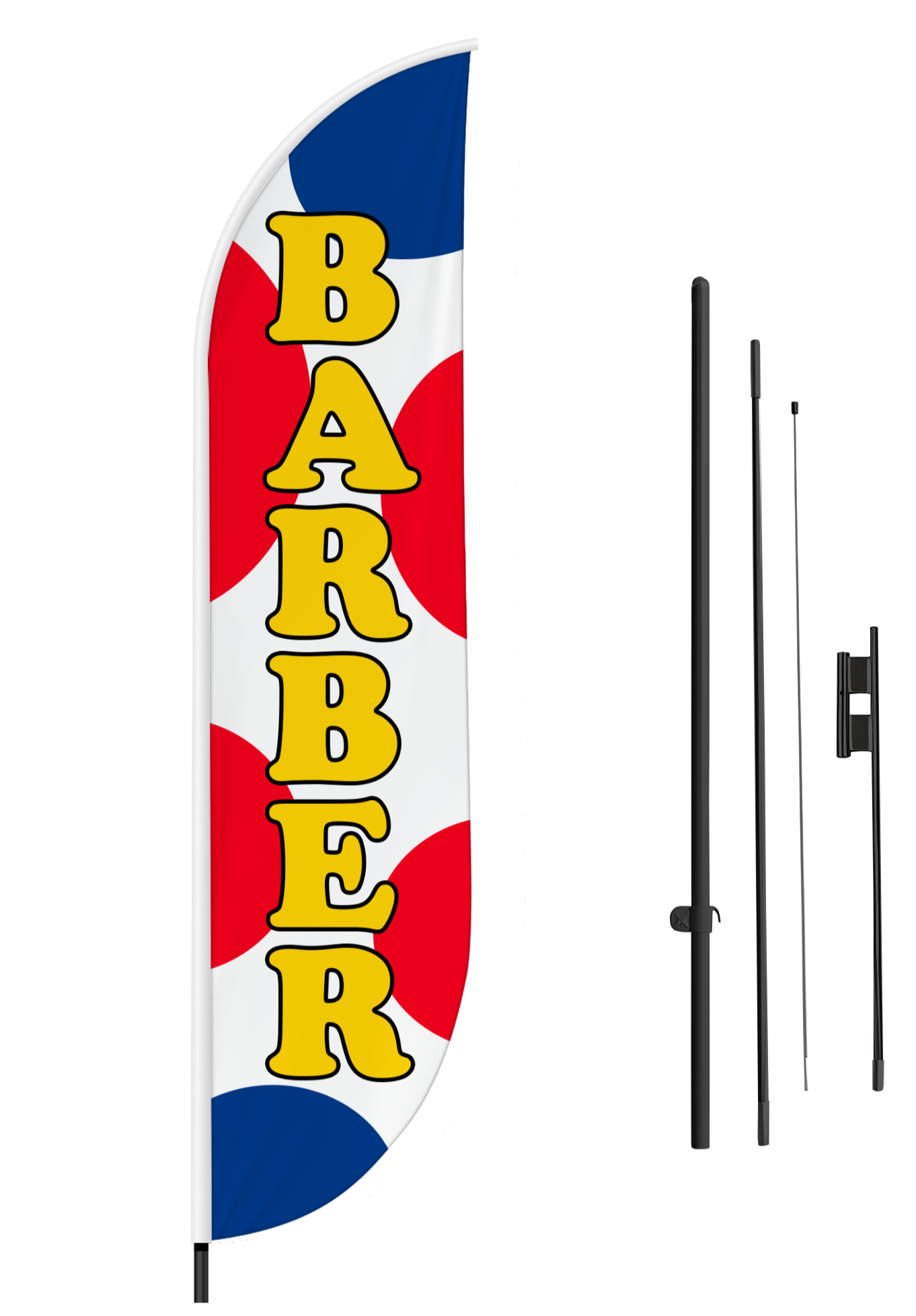 Barber Feather Flag / Swooper Flag