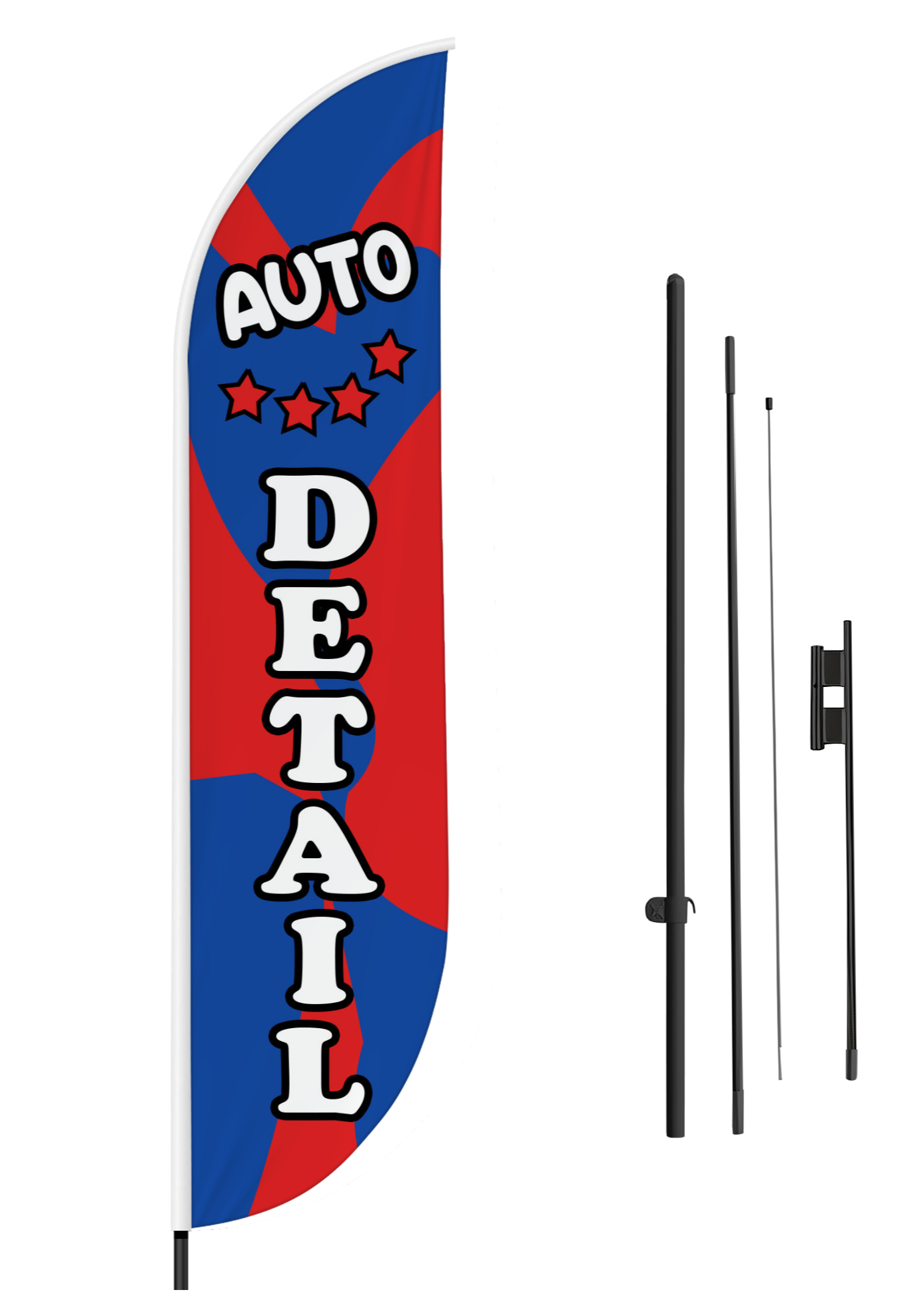 Auto Detail Feather Flag / Swooper Flag