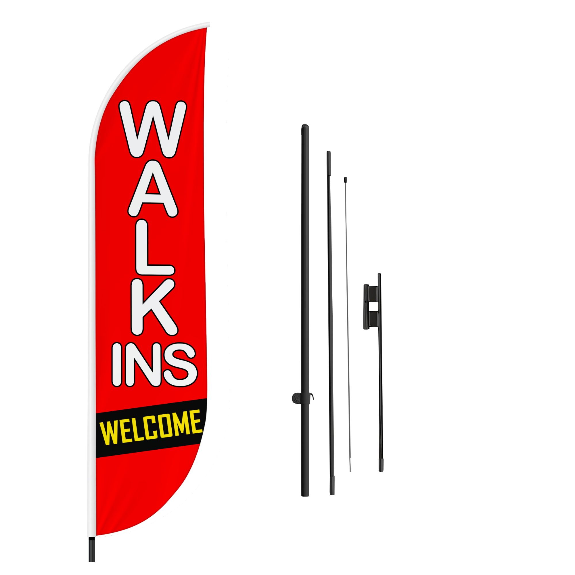 Walk In Feather Flag / Swooper Flag