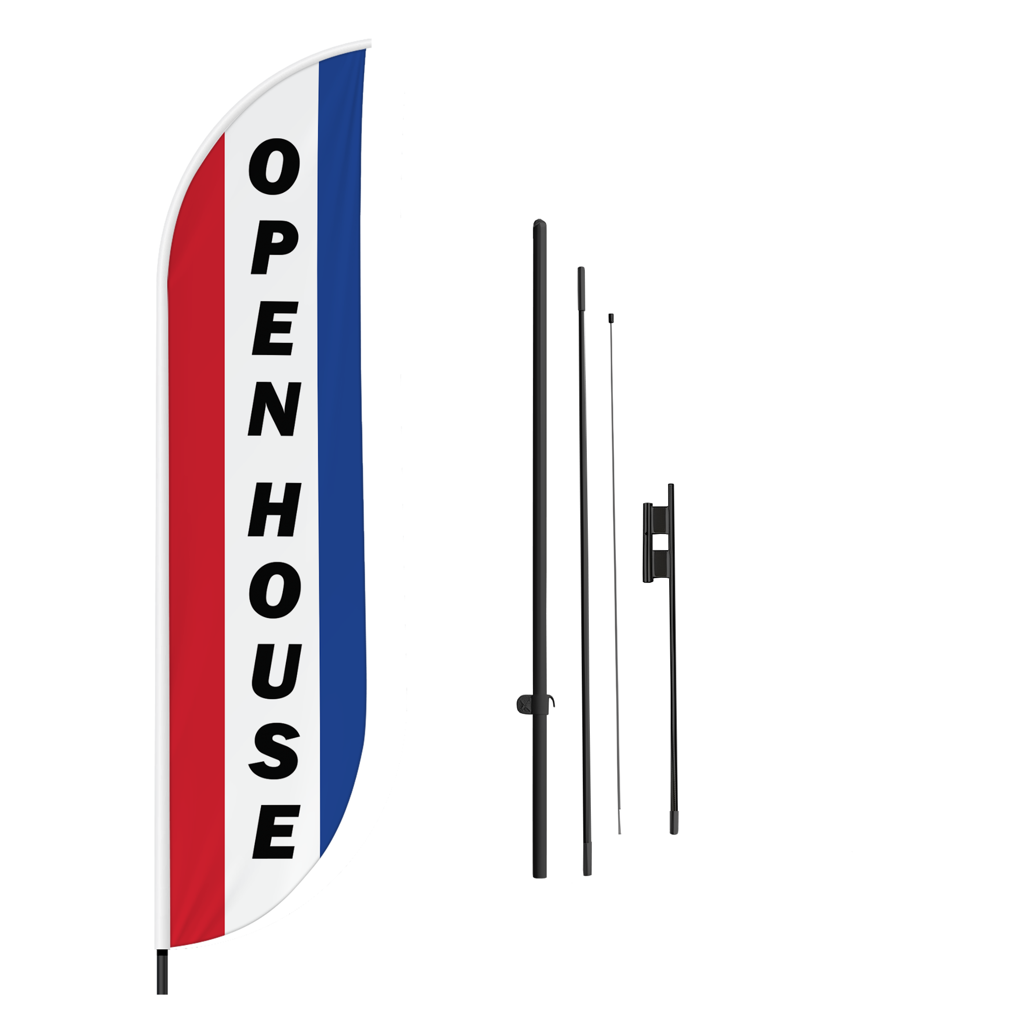 Open House 4 Feather Flag / Swooper Flag