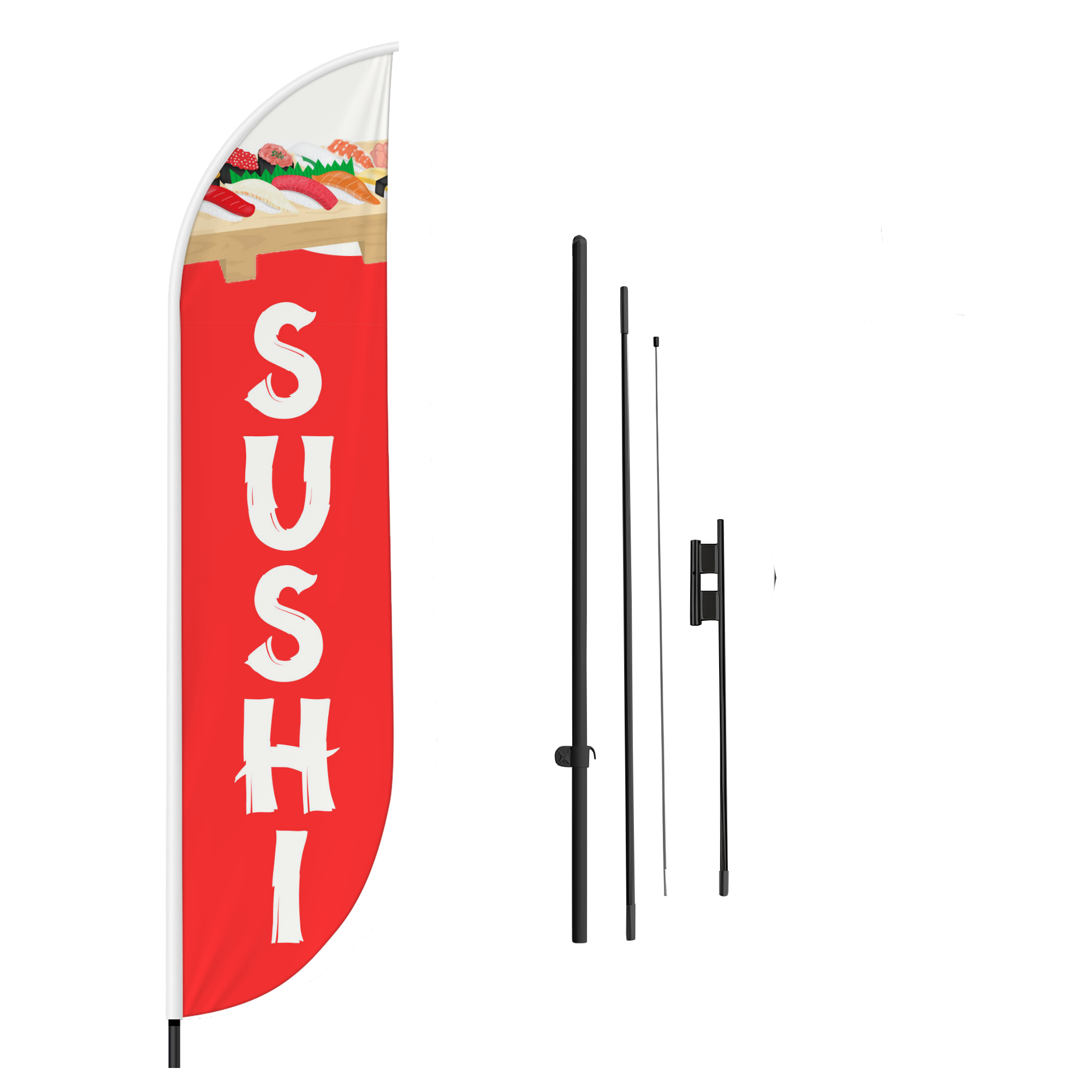 Sushi Feather Flag / Swooper Flag