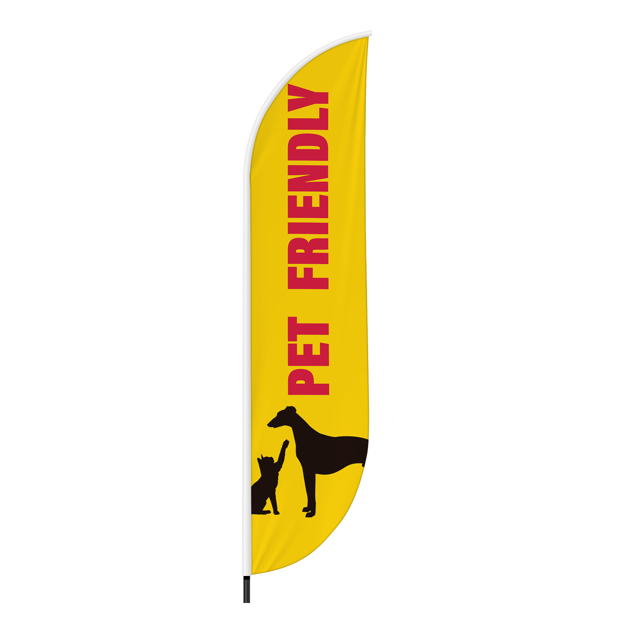 Pet Friendly Feather Flag / Swooper Flag