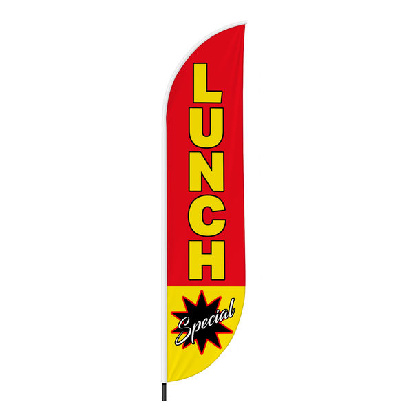 Special Lunch Feather Flag Swooper Flag