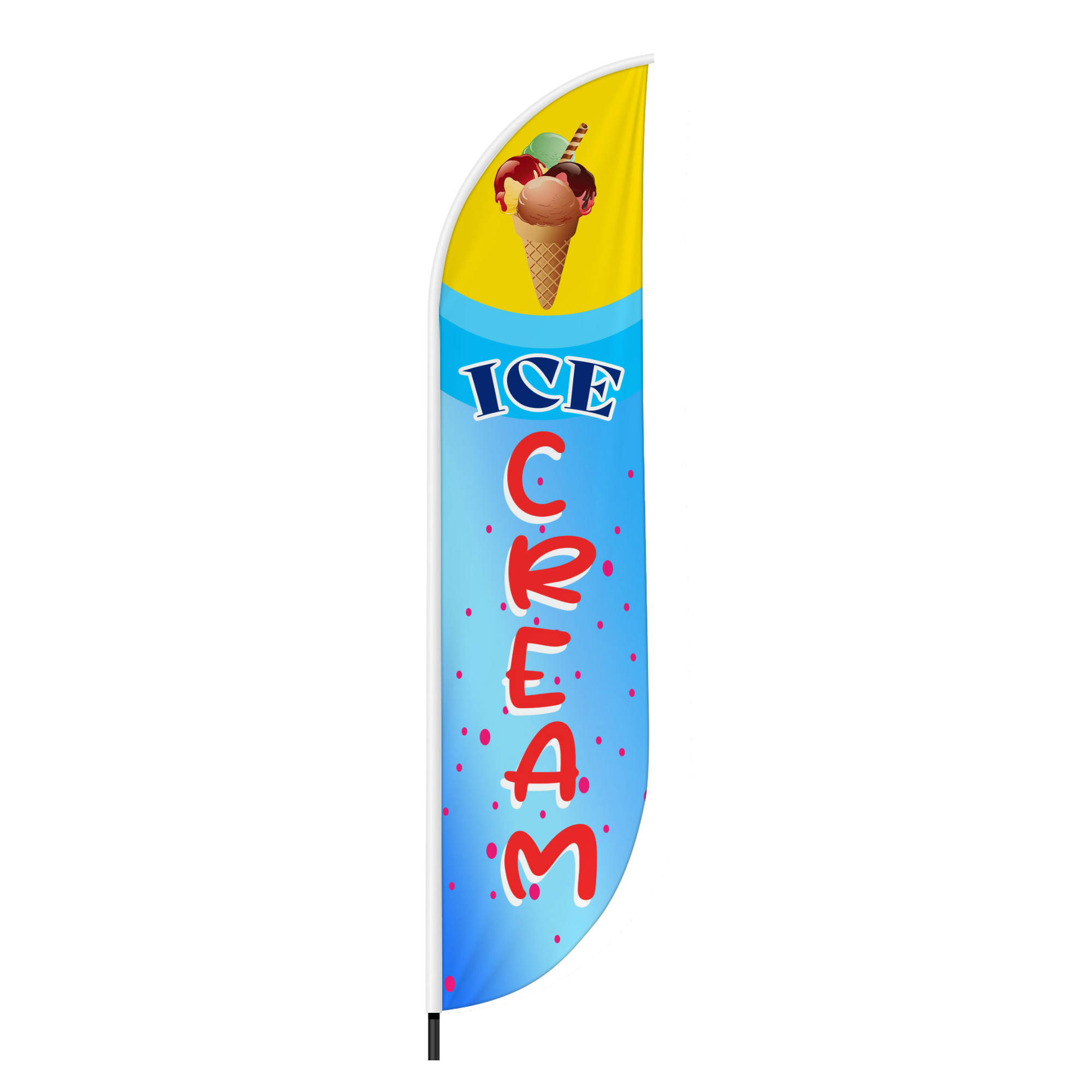 Ice Creame Feather Flag / Swooper Flag