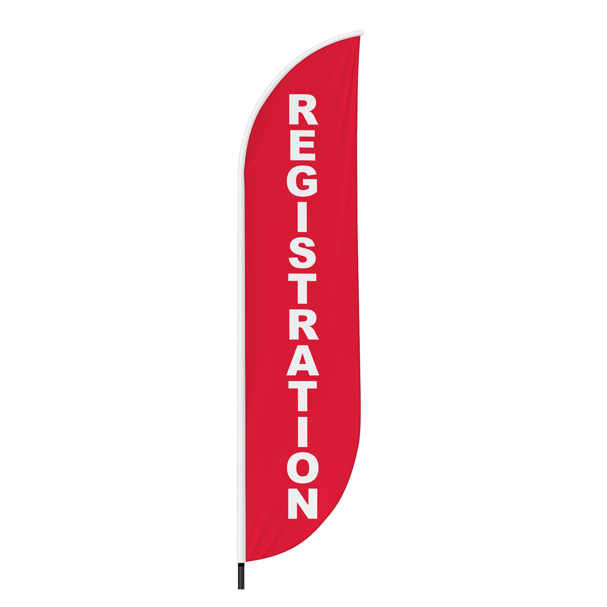 Registration 2 Feather Flag / Swooper Flag