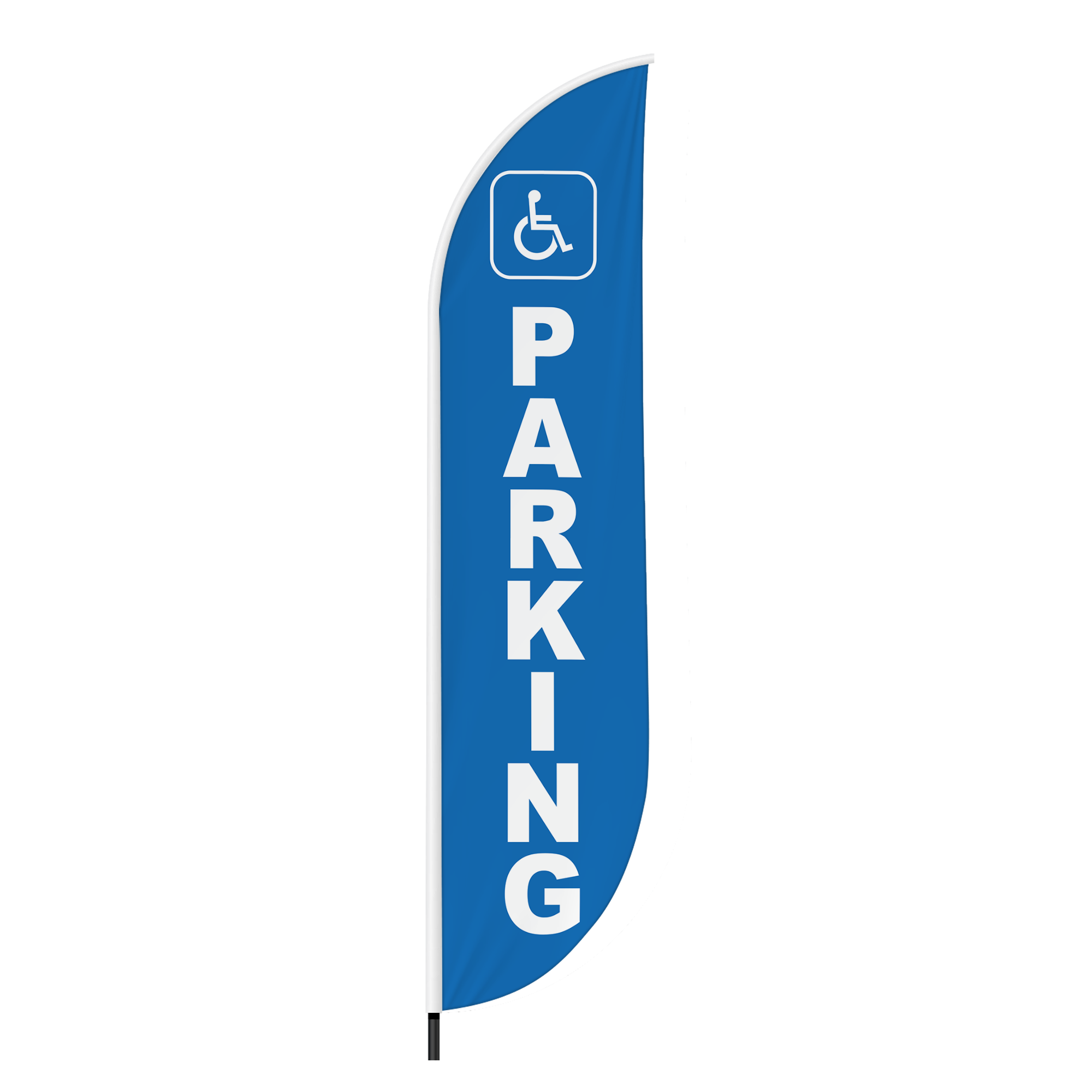 Parking Feather Flag / Swooper Flag