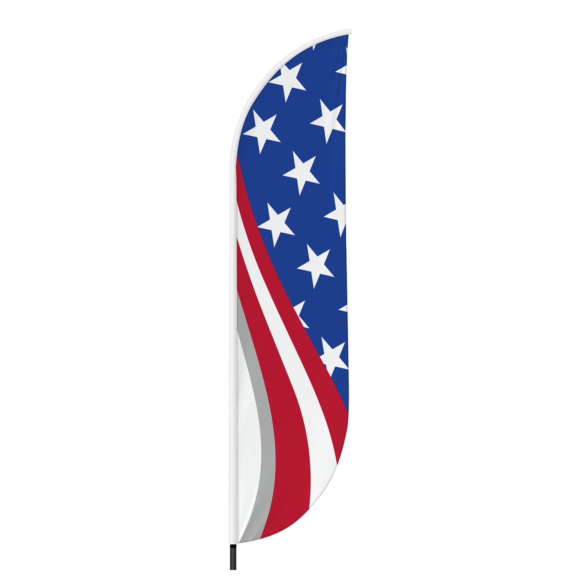 American Flag 3 Feather Flag / Swooper Flag