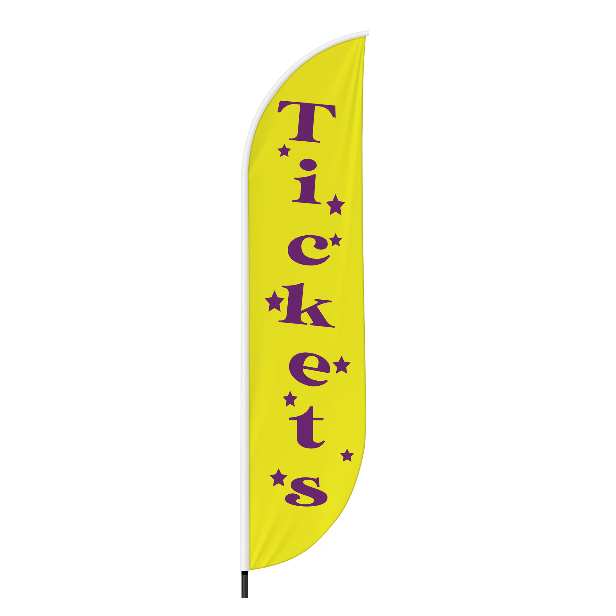 Tickets Feather Flag / Swooper Flag