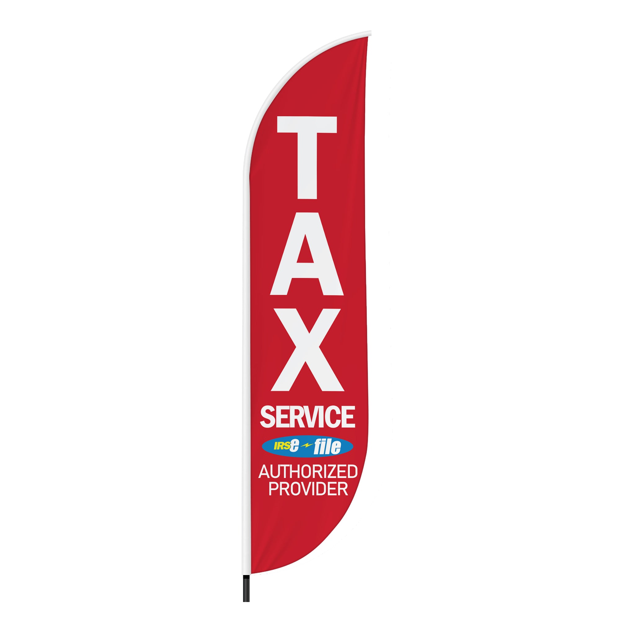 Tax Service Authorised Provider Feather Flag / Swooper Flag