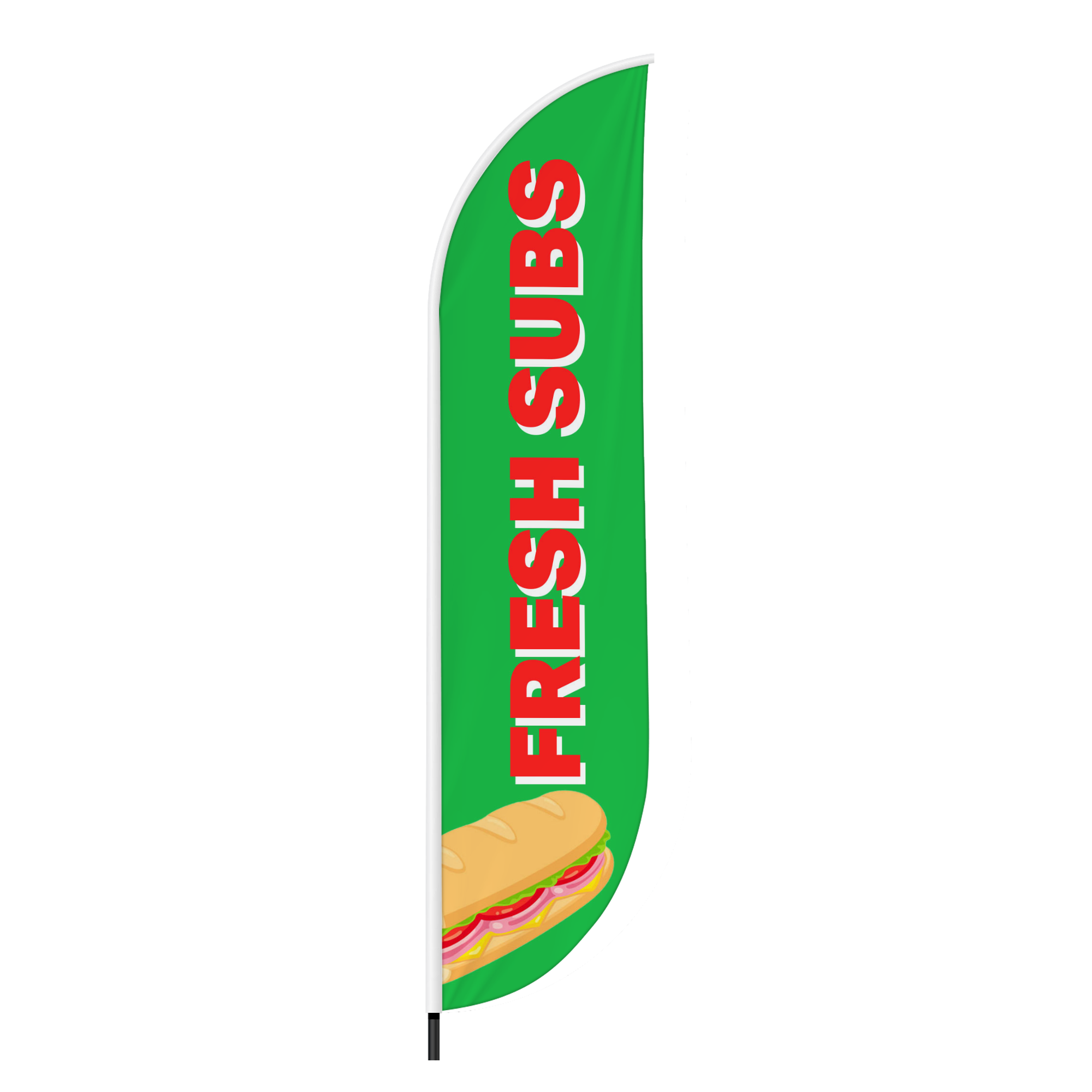 Fresh Subs Feather Flag / Swooper Flag