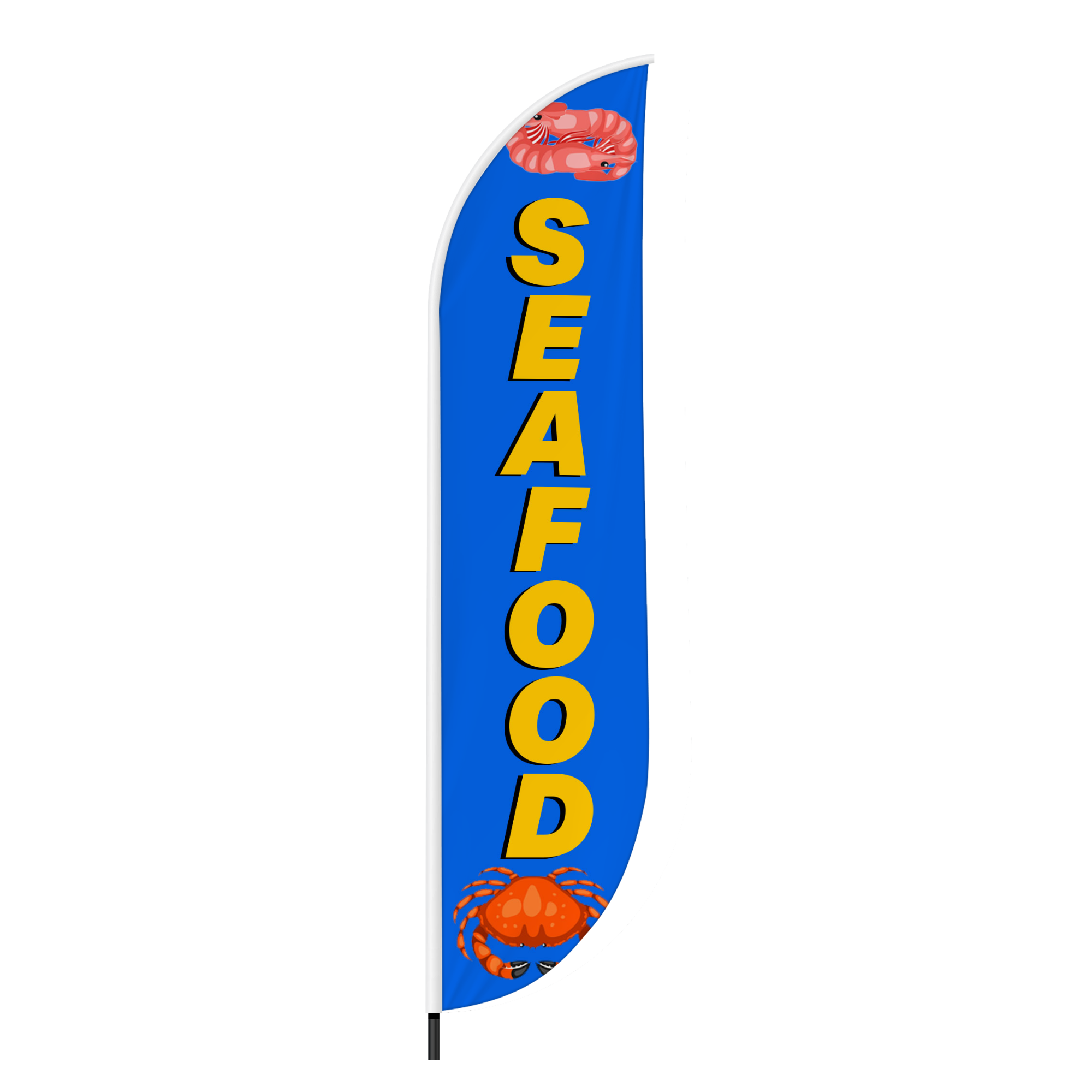 Sea Food Feather Flag / Swooper Flag