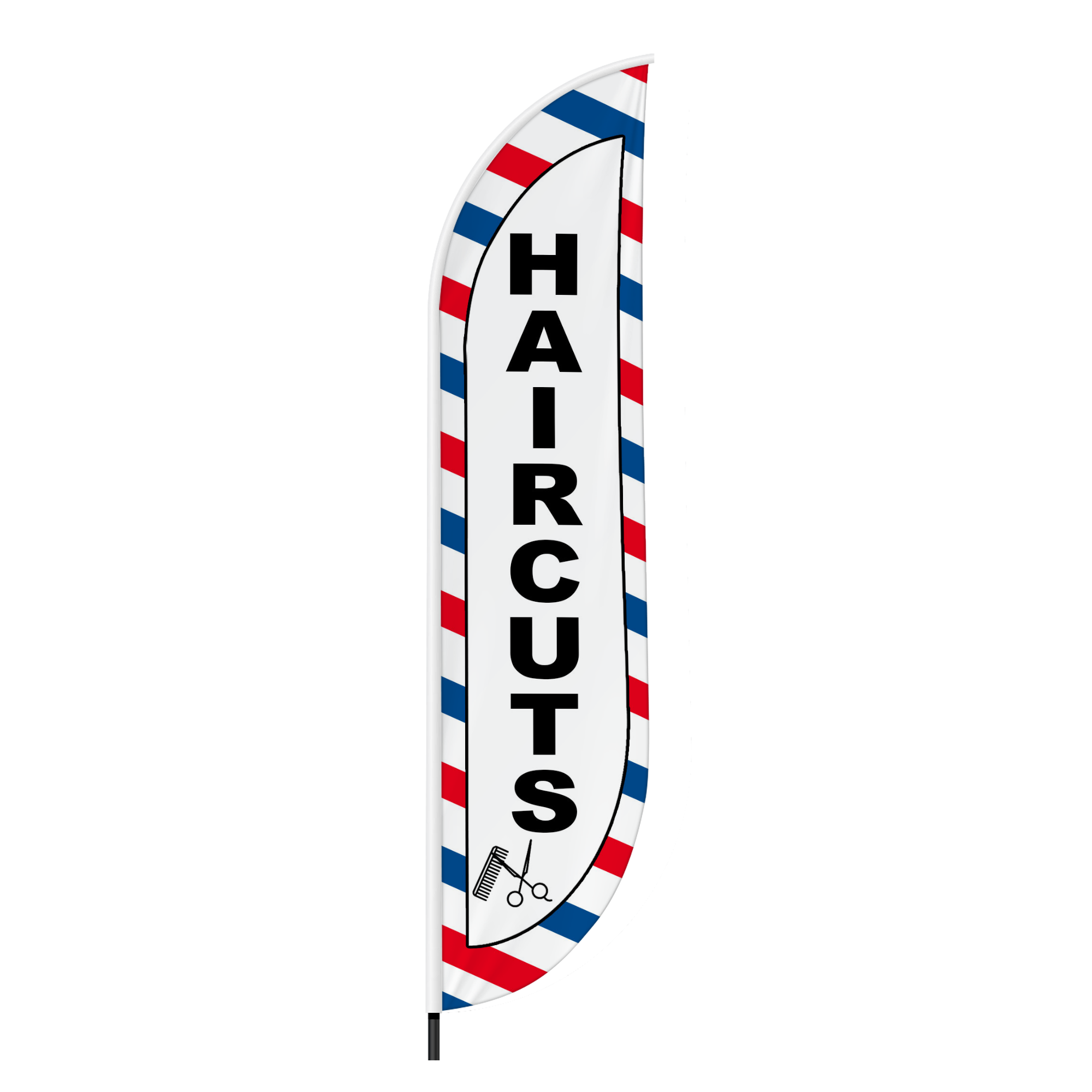 Haircuts Feather Flag / Swooper Flag