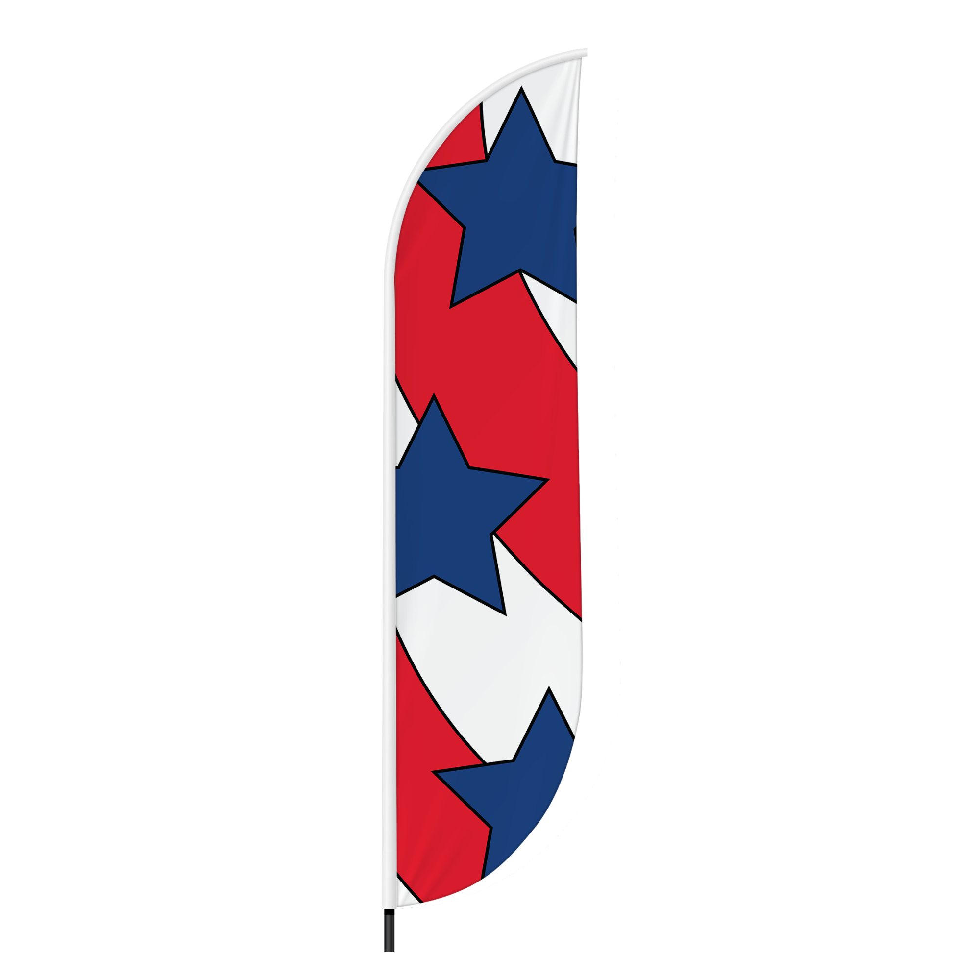 Patriotic Deco Feather Flag / Swooper Flag