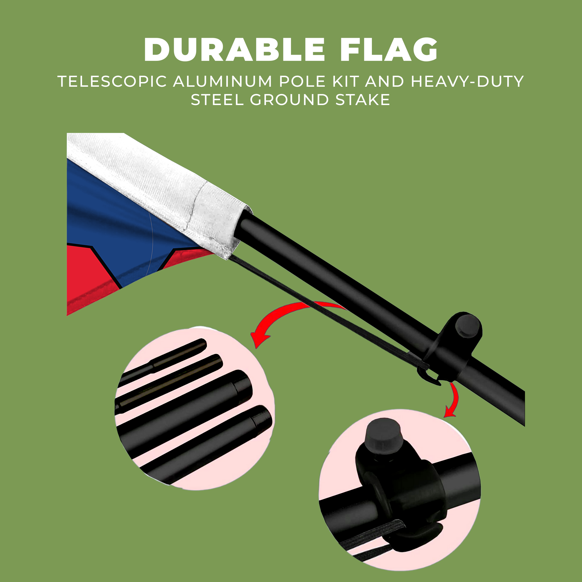 Patriotic Deco Feather Flag / Swooper Flag