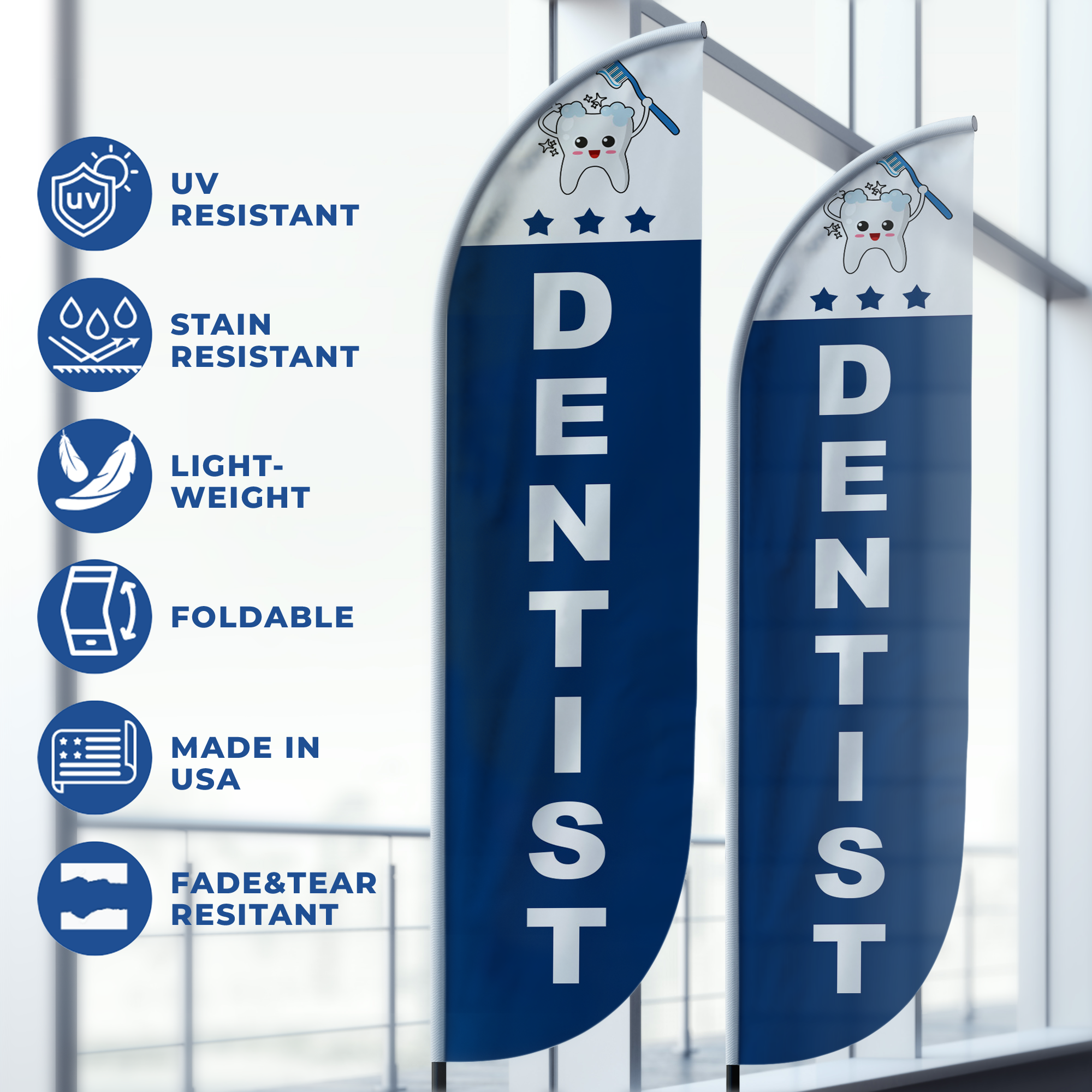 Dentist Feather Flag / Swooper Flag