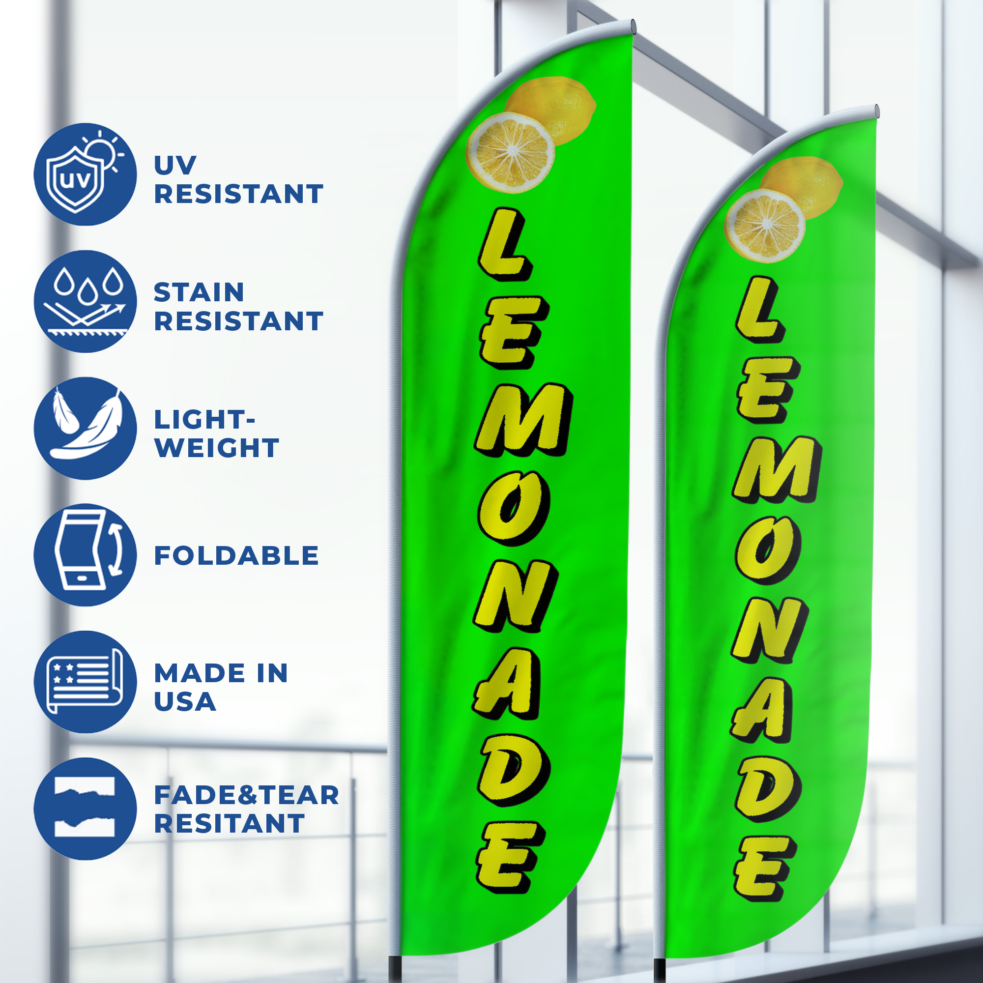 Lemonade Feather Flag / Swooper Flag