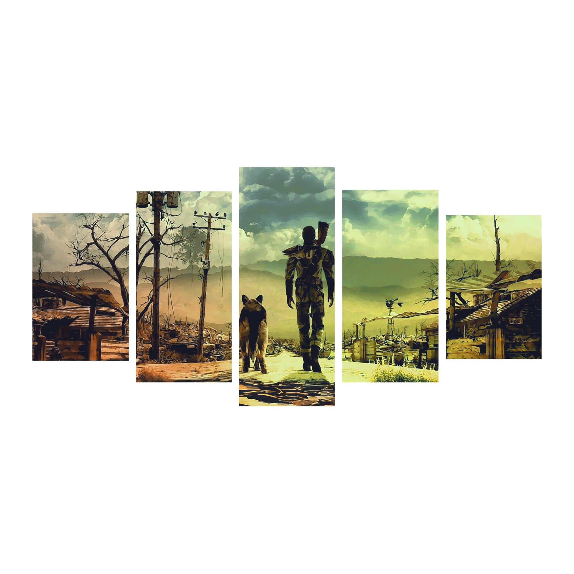 Fallout Wall Canvas Set -  Iconic Vault-Inspired Designs & Premium Quality