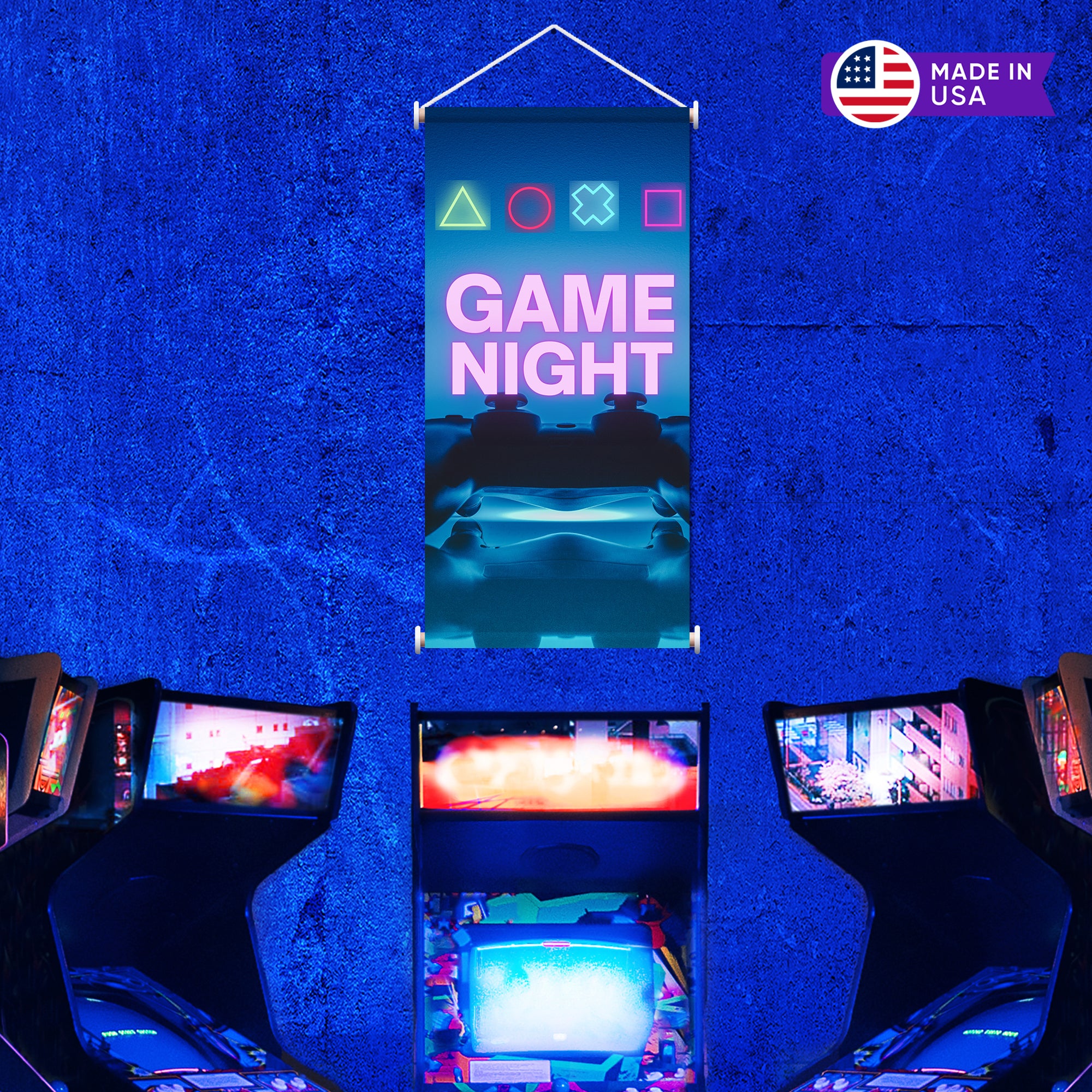 Game Night Hanging Wall Banner