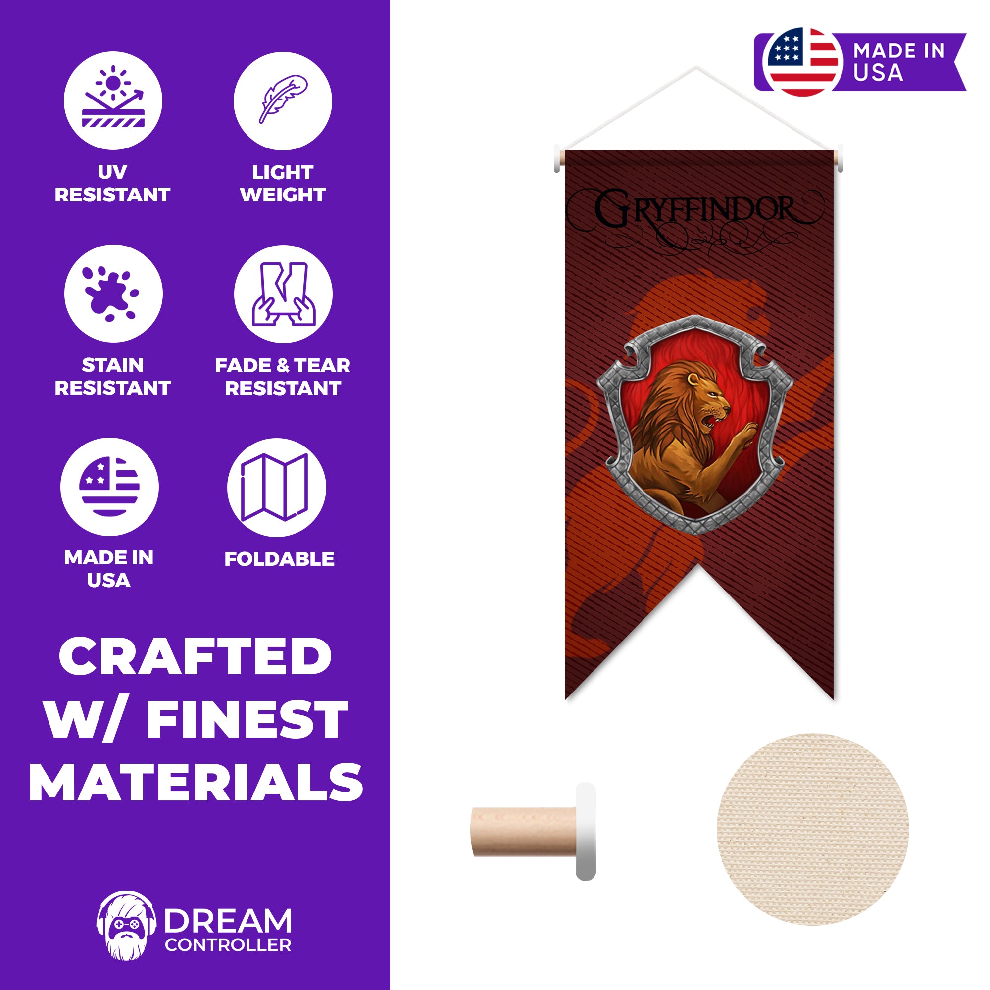 Gryffindor Hanging Wall Banner